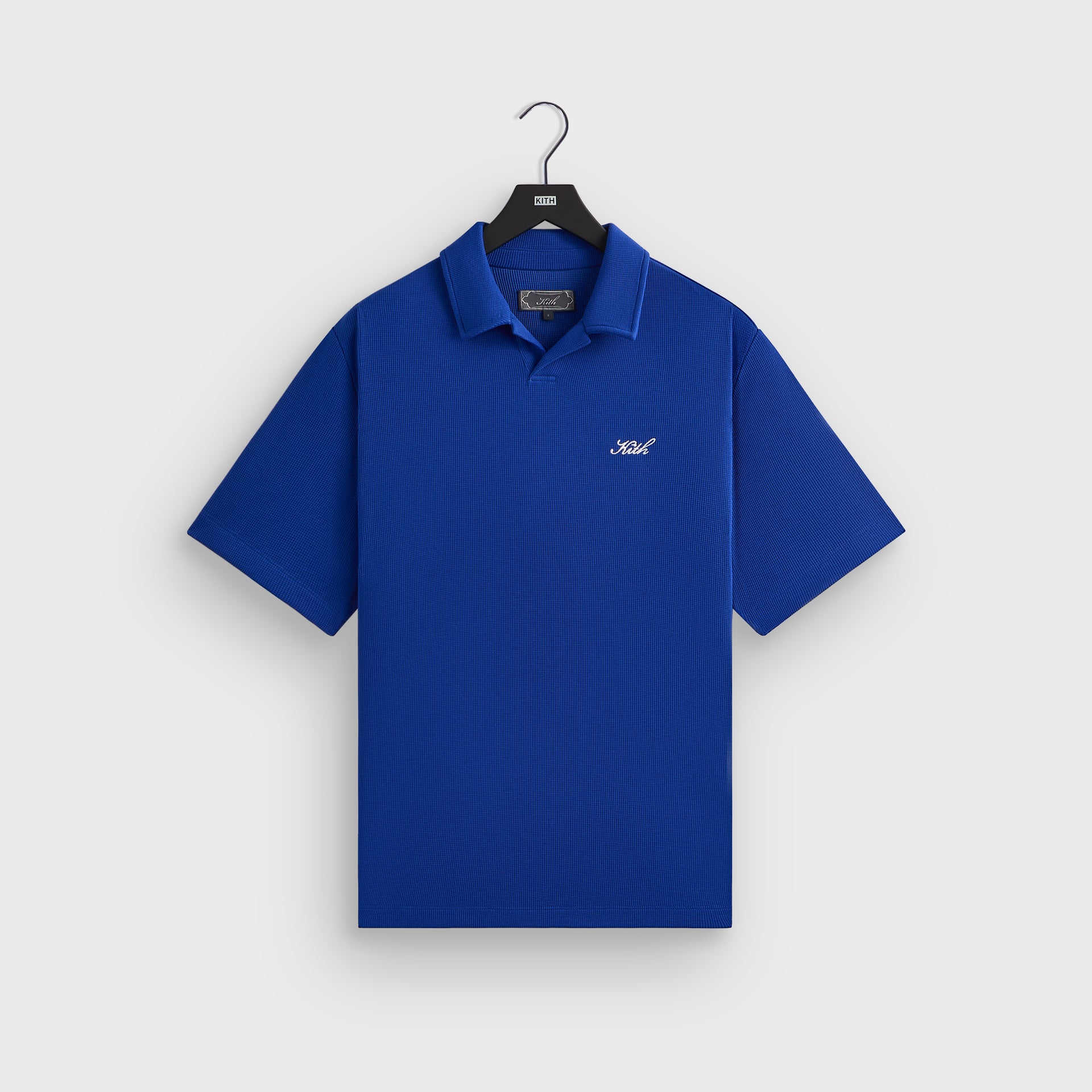 Kith Micro Waffle Drew Polo - Cyclone