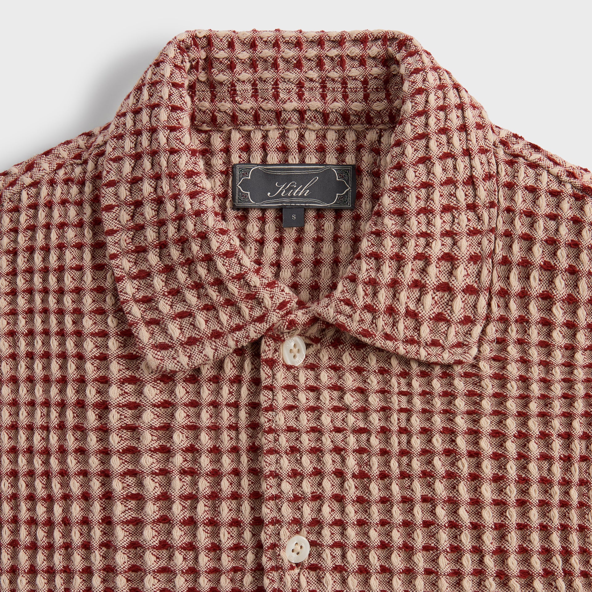 Kith Geometric Diamond Short Sleeve Boxy Collared Overshirt - Bitters