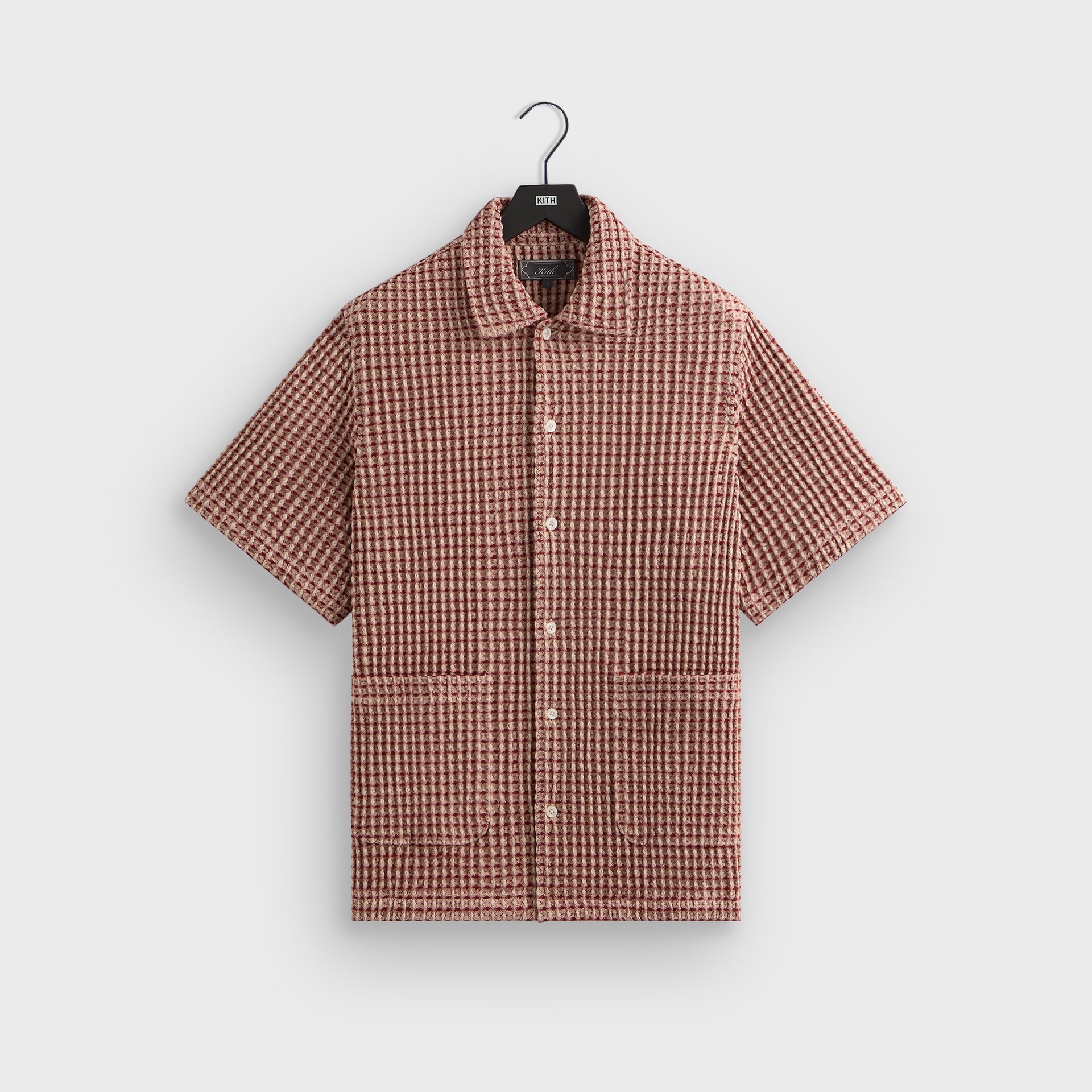 Kith Geometric Diamond Short Sleeve Boxy Collared Overshirt - Bitters