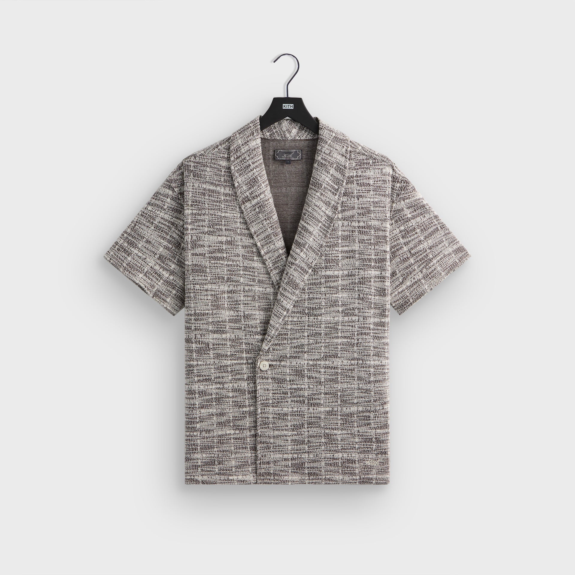 Kith Tweed Short Sleeve Thompson Crossover Shirt - Kindling