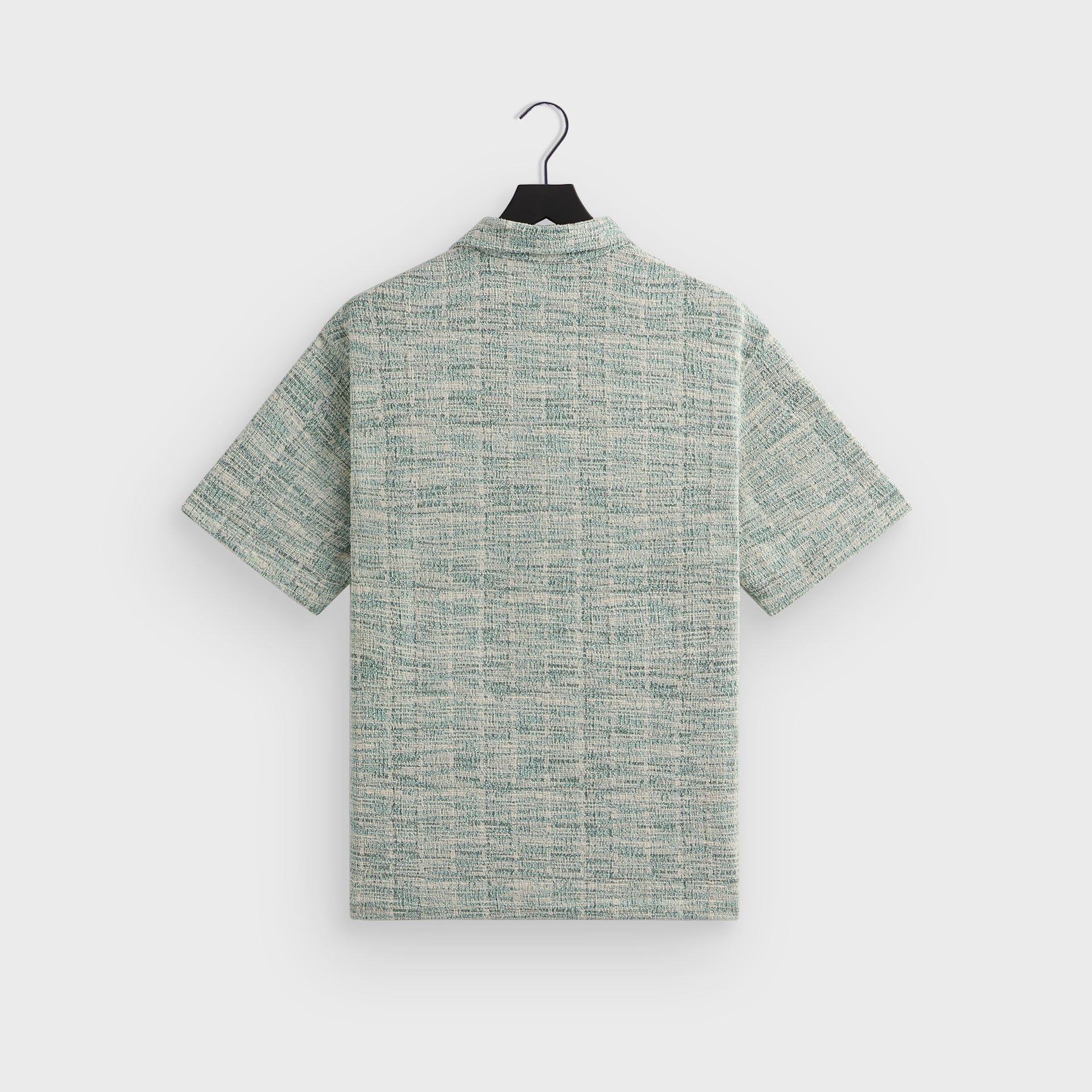 Kith Tweed Short Sleeve Boxy Collared Overshirt - Mykonos