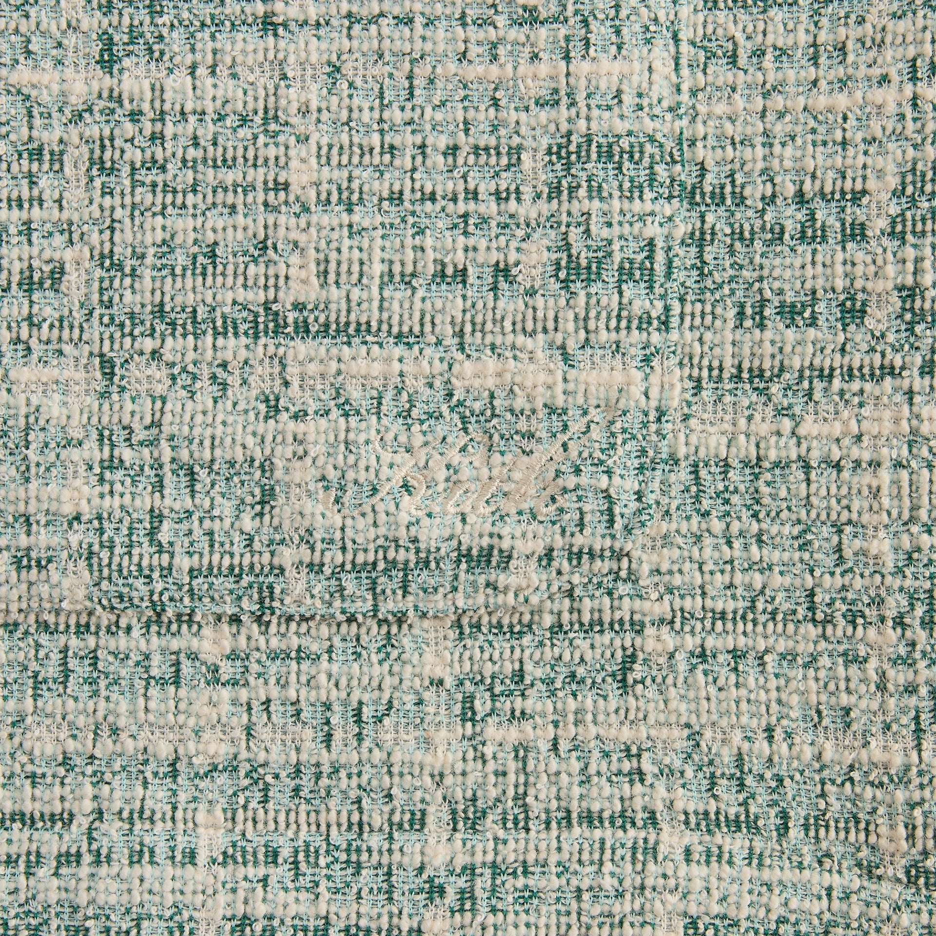 Kith Tweed Short Sleeve Boxy Collared Overshirt - Mykonos