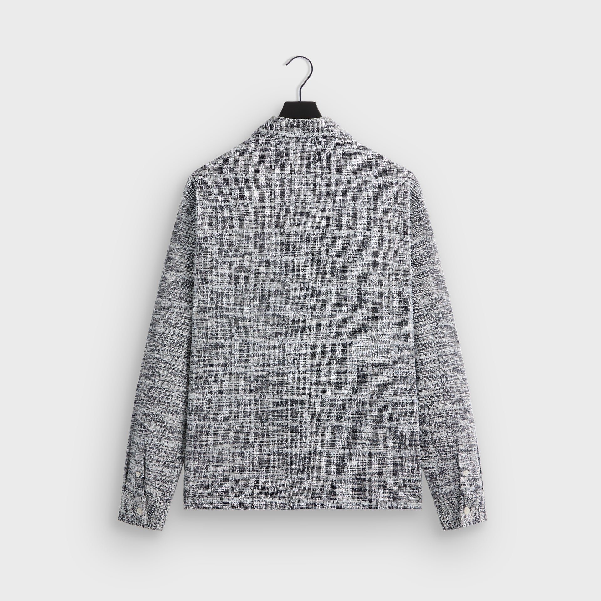 Kith Tweed Long Sleeve Boxy Collared Overshirt - Nocturnal