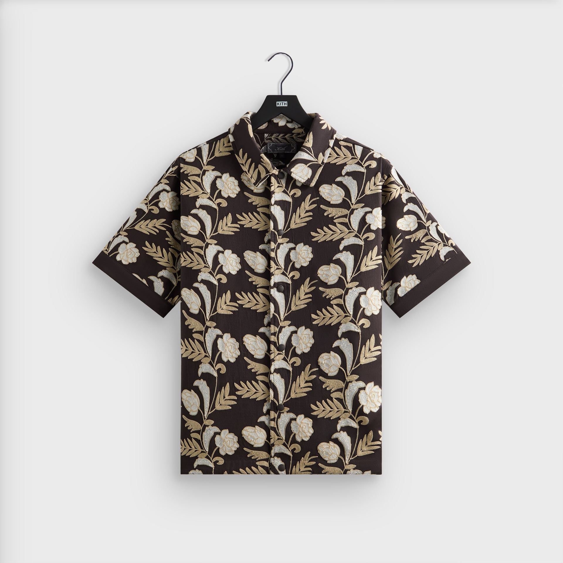 Kith Embroidered Floral Woodpoint Shirt - Kindling