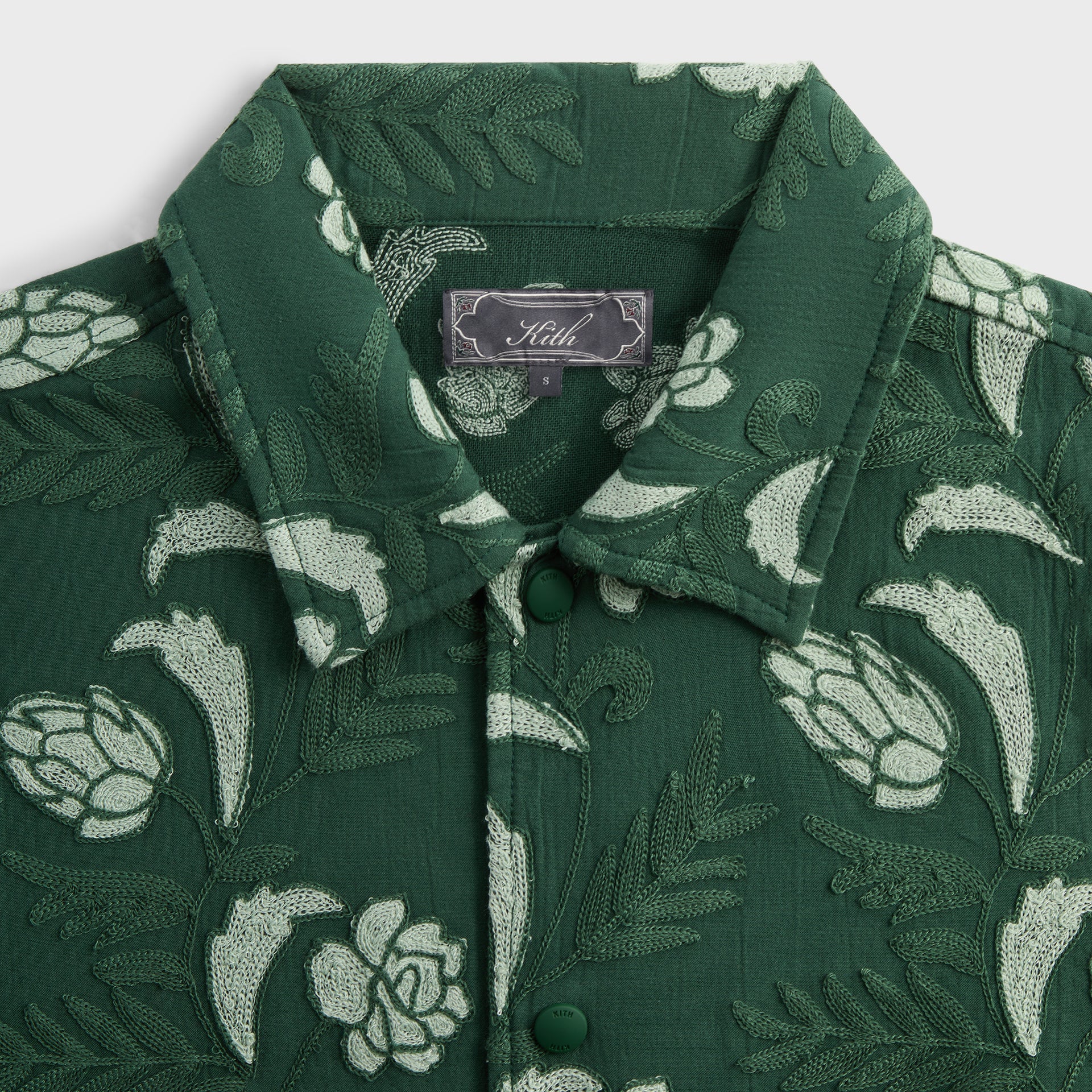 Kith Embroidered Floral Woodpoint Shirt - Vitality