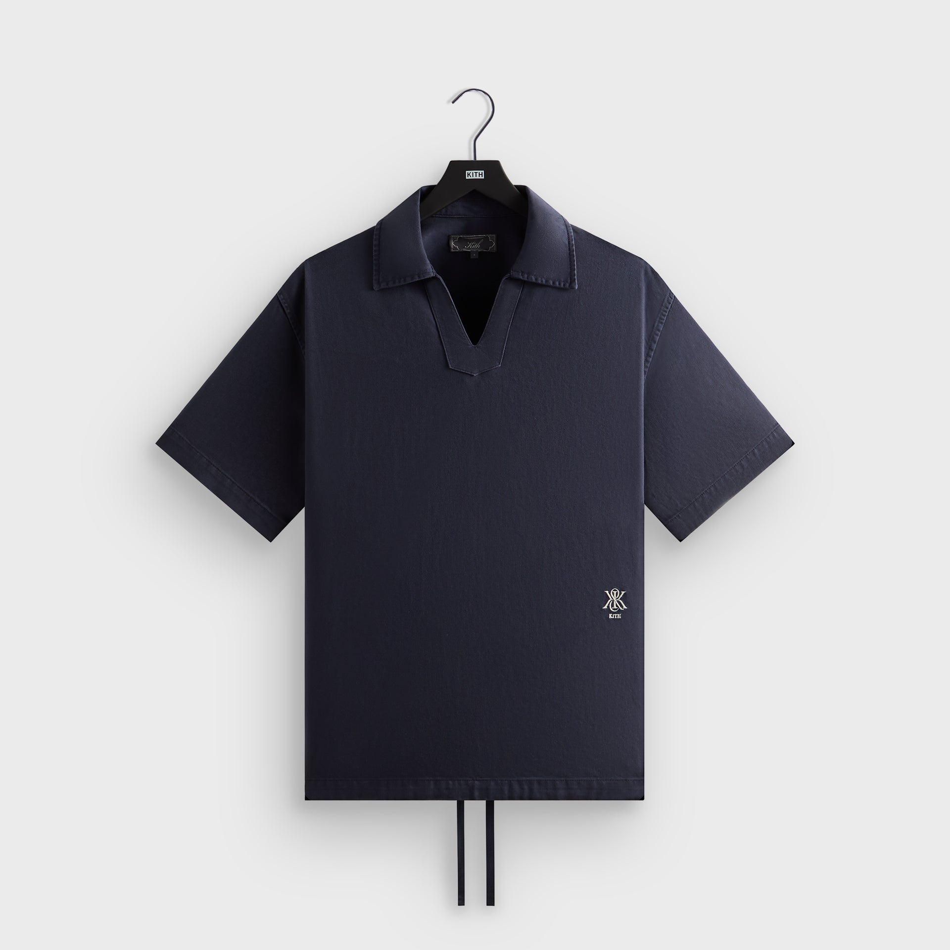 Kith Washed Denim Short Sleeve Glen Pullover - Nocturnal