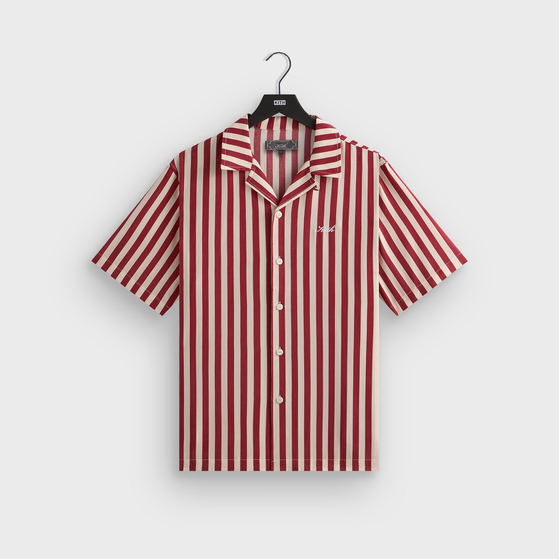 Kith Striped Thompson Camp Collar Shirt - Allure