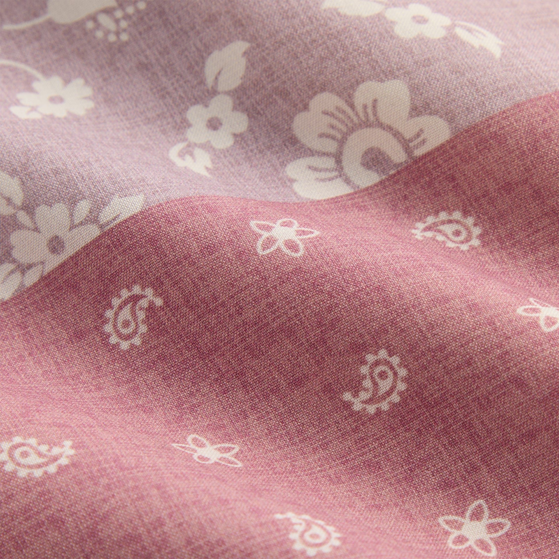 Kith Silk Lyocell Bandana Reade Shirt - Pink Opal