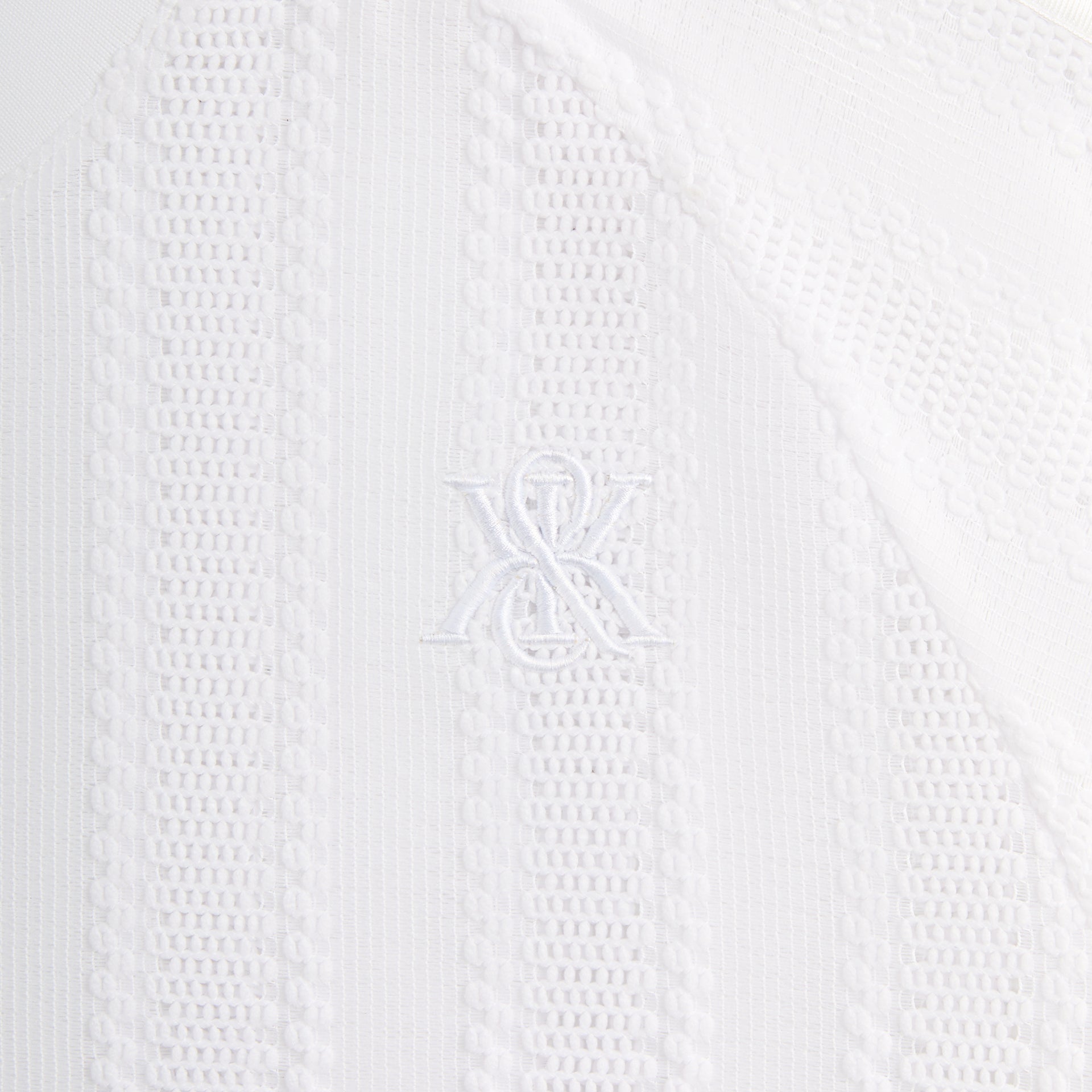 Kith Leon Short Sleeve Lace Combo Jersey - White