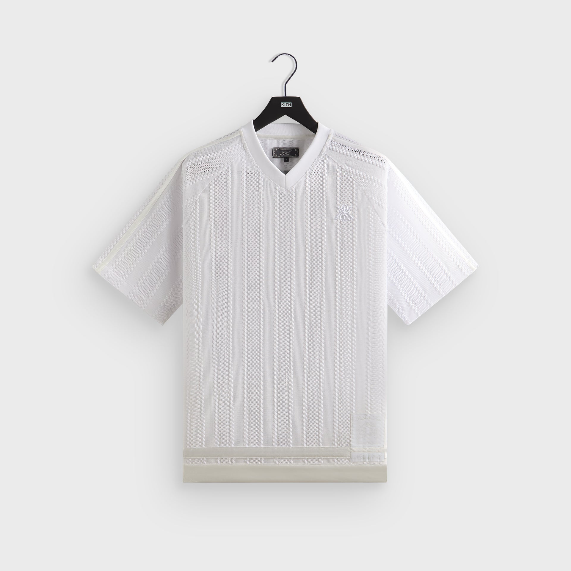 Kith Leon Short Sleeve Lace Combo Jersey - White