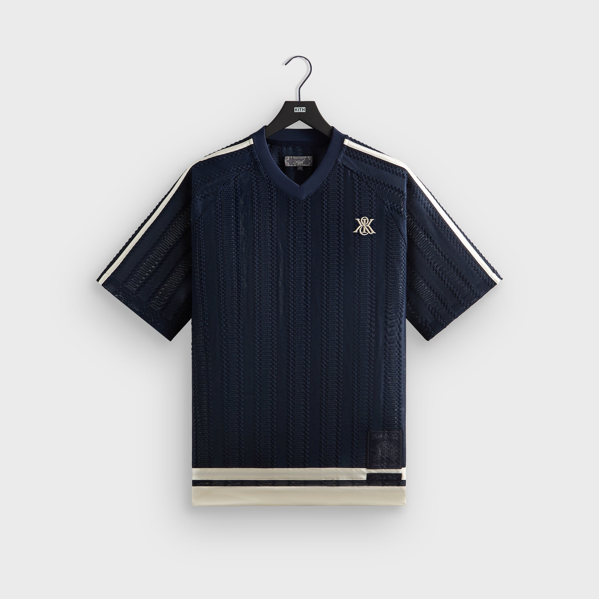 Kith Leon Short Sleeve Lace Combo Jersey - Nocturnal