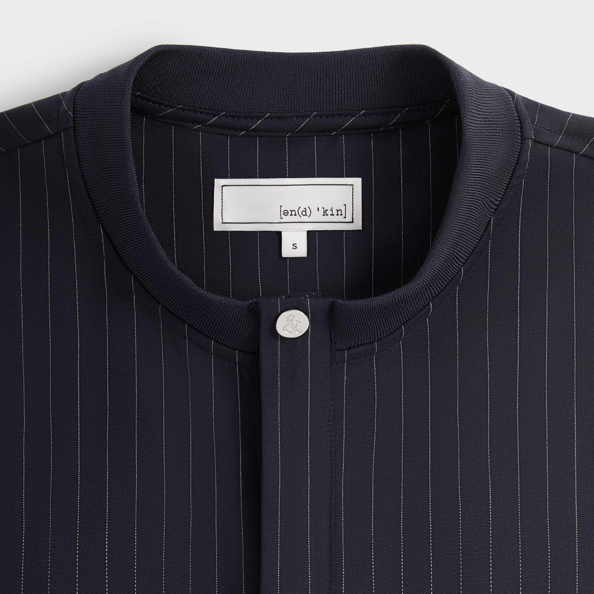 &Kin Tropical Wool Casper Shirt - Admiral