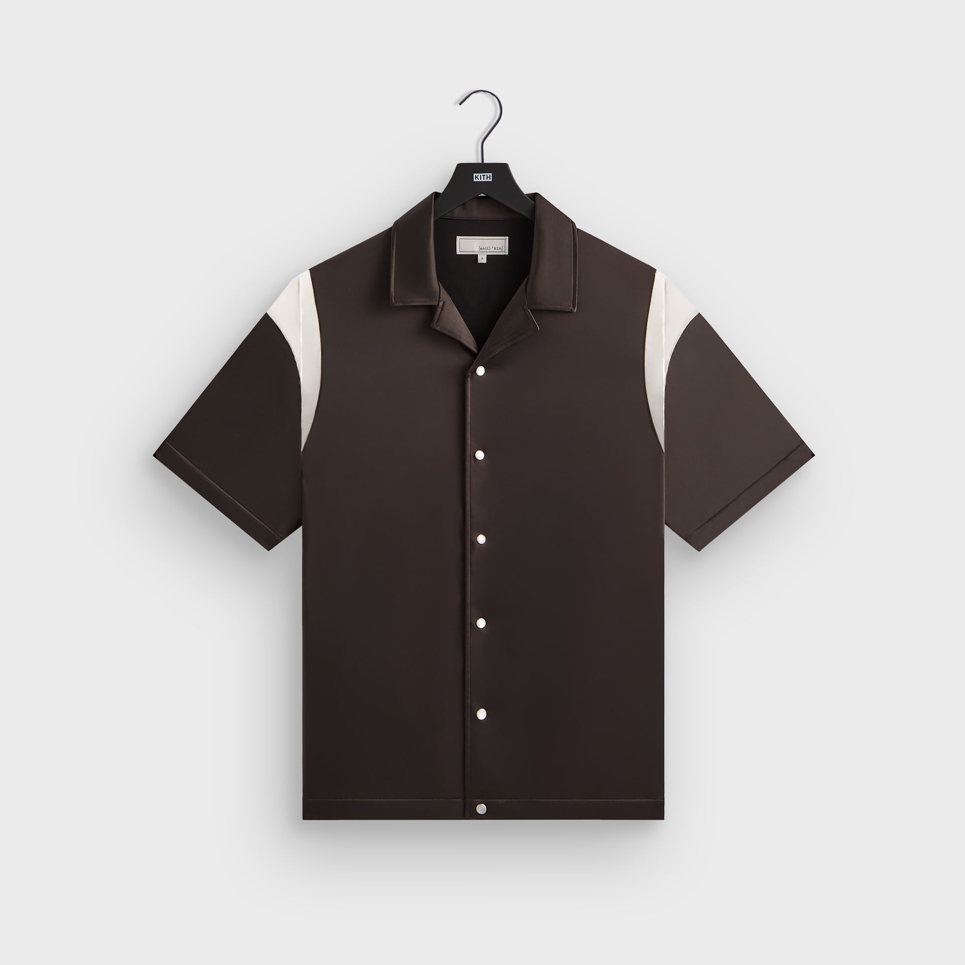 &Kin Washed Satin Landon Souvenir Shirt - Kindling