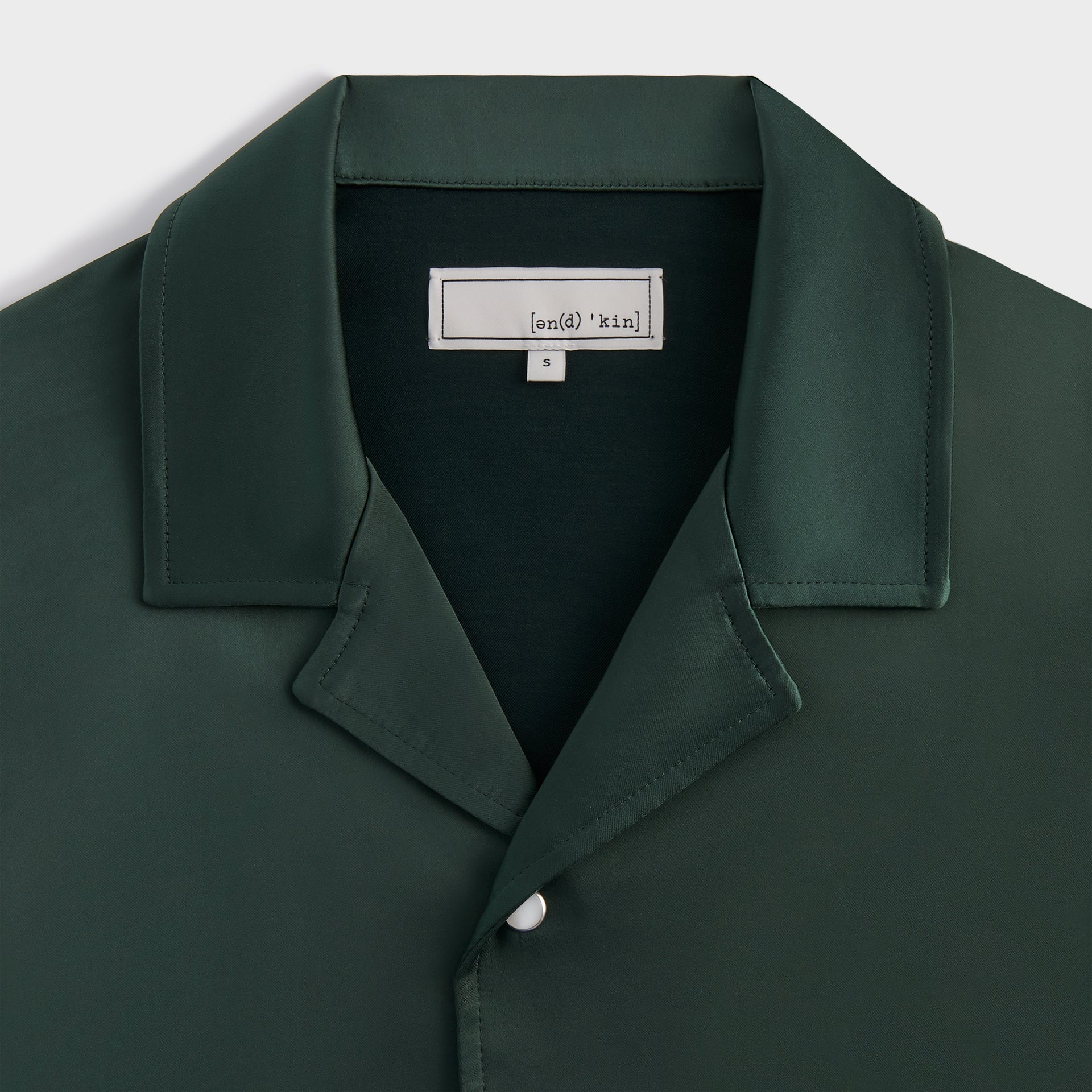 &Kin Washed Satin Landon Souvenir Shirt - Stadium