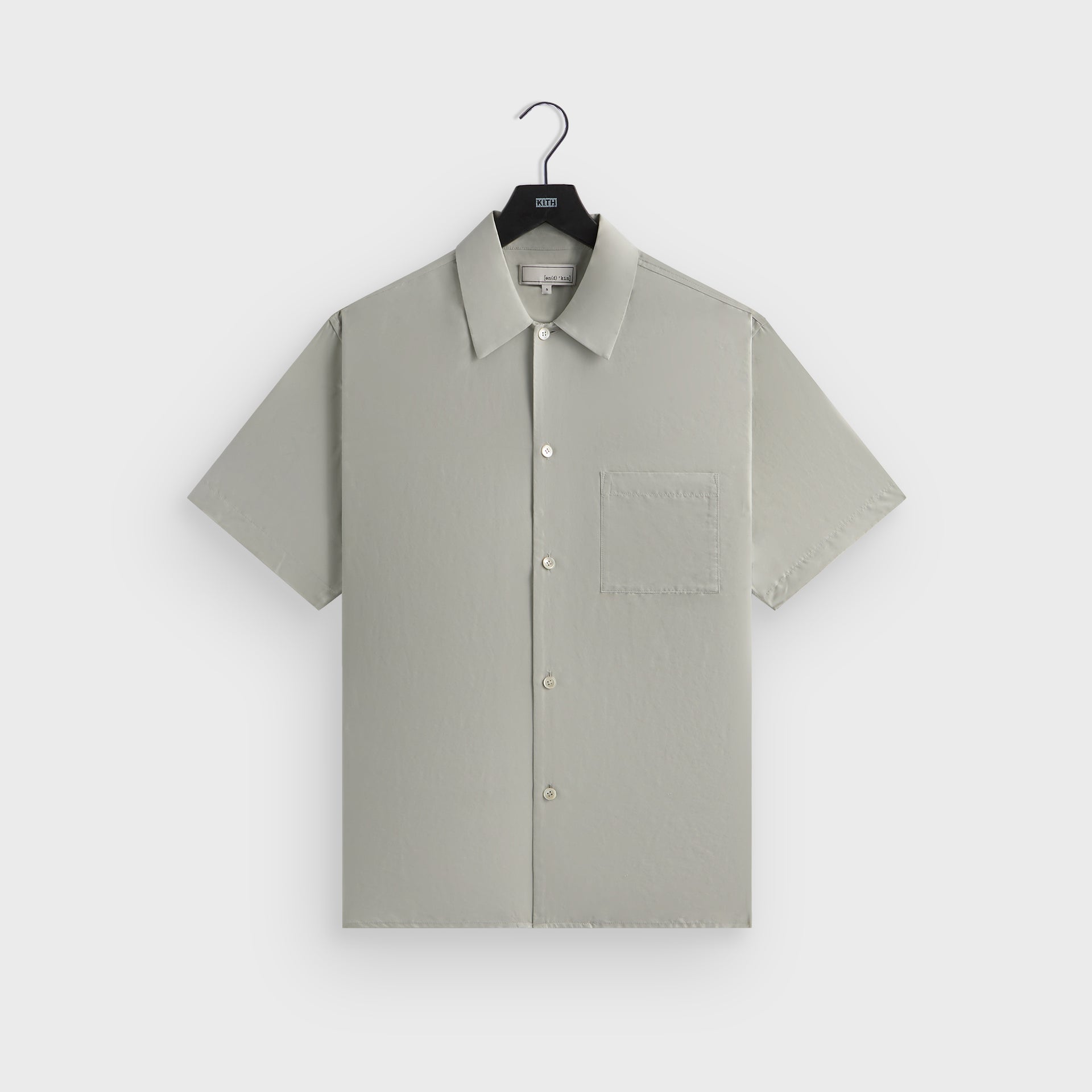&Kin Silk Habotai Beckham Buttondown - Palais