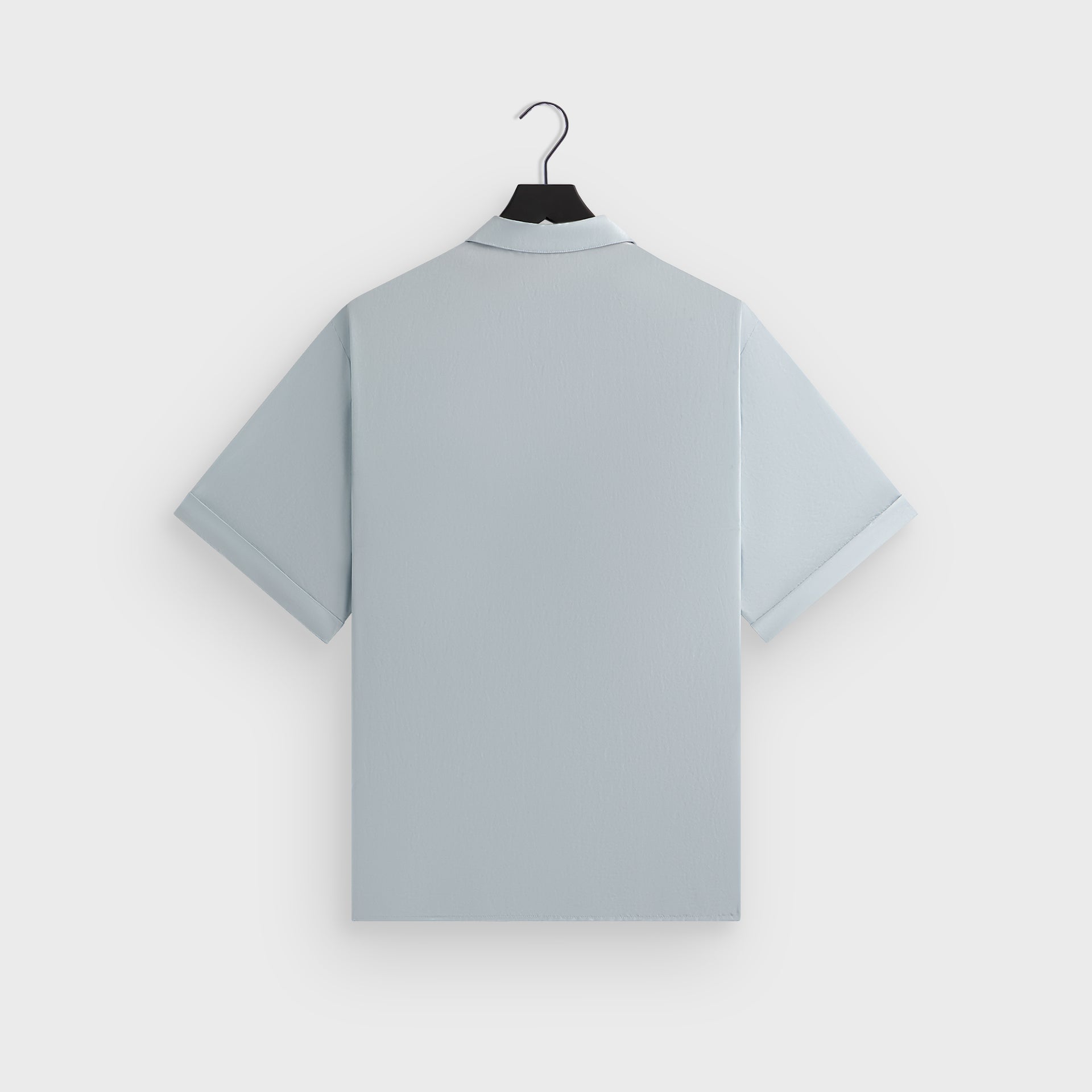 &Kin Silk Habotai Short Sleeve Reade Shirt -  Light Indigo