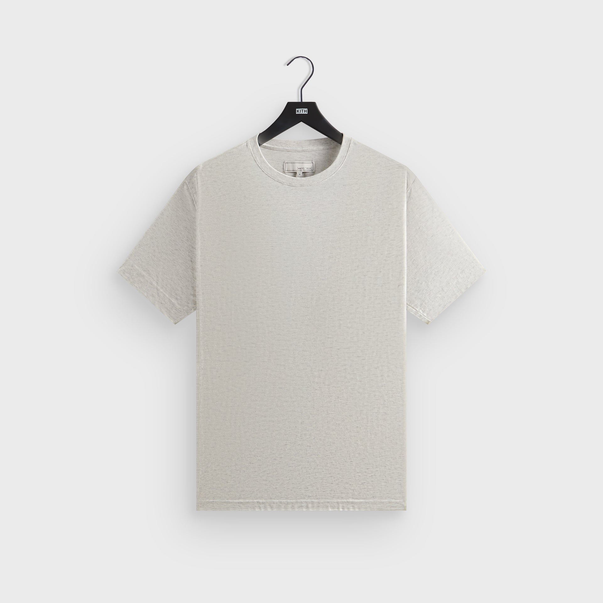 &Kin Pima Jersey Short Sleeve Heathrow Tee - Light Heather Grey