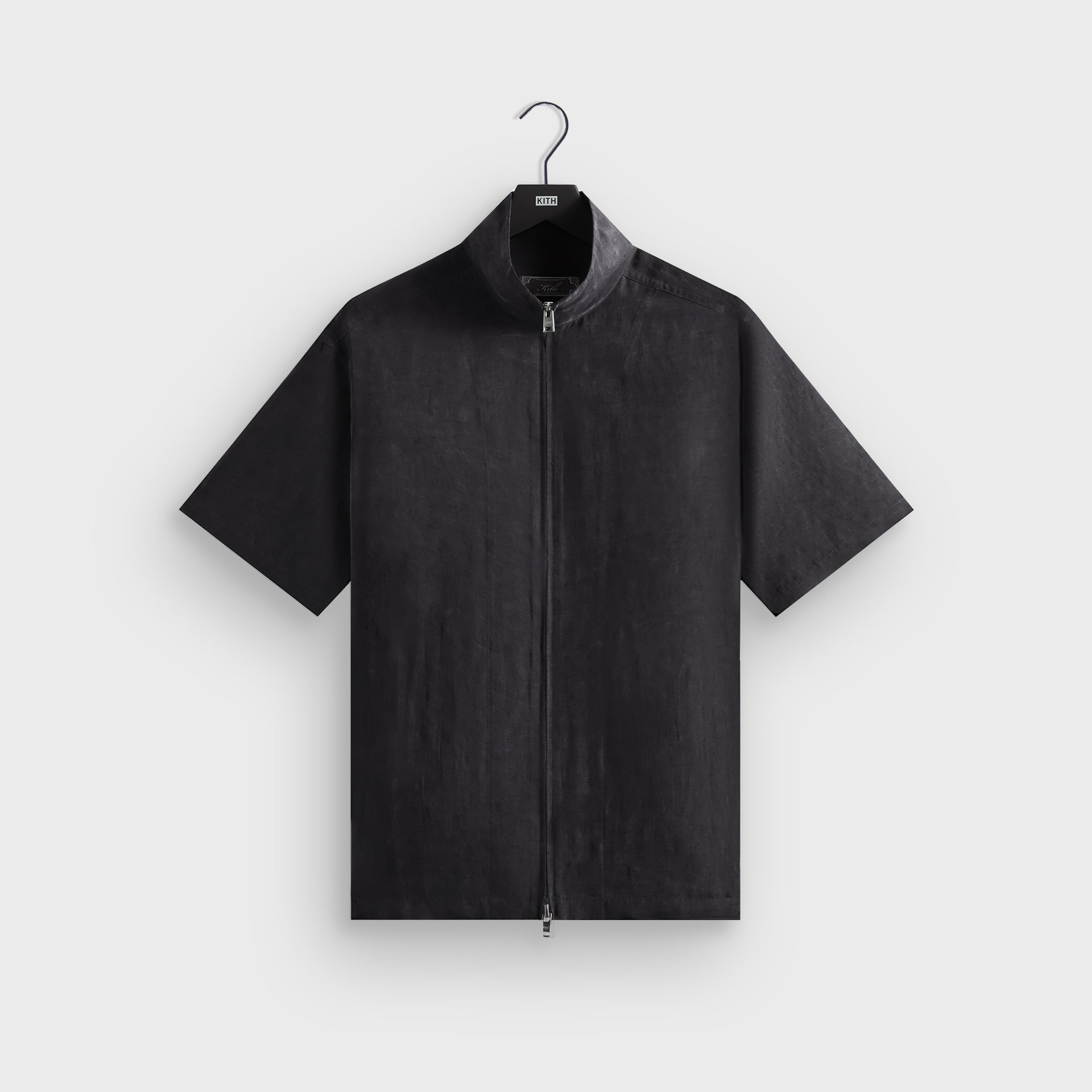 Kith Colton Zip Up Shirt - Black