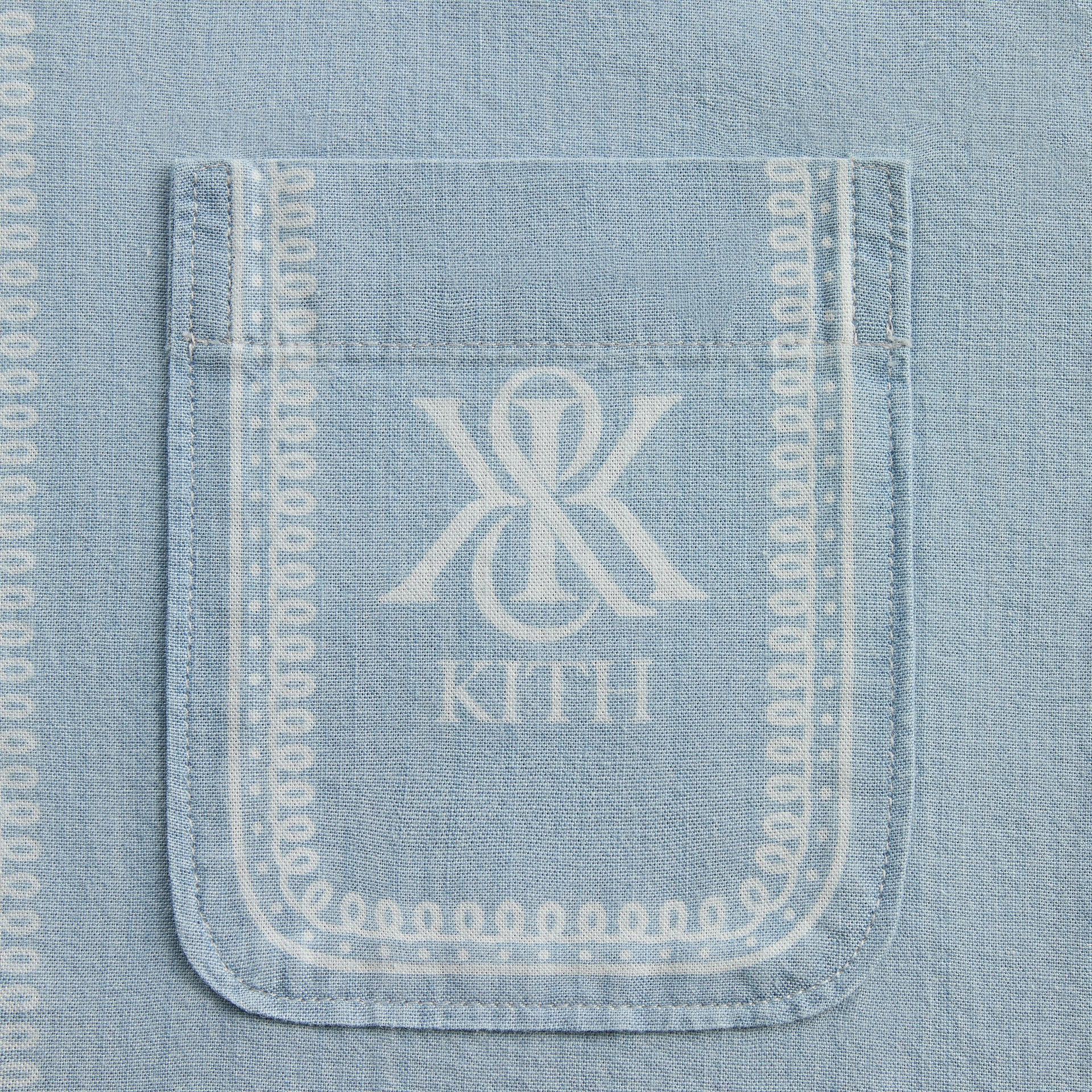 Kith Chambray Paxton Short Sleeve Buttondown -  Light Indigo