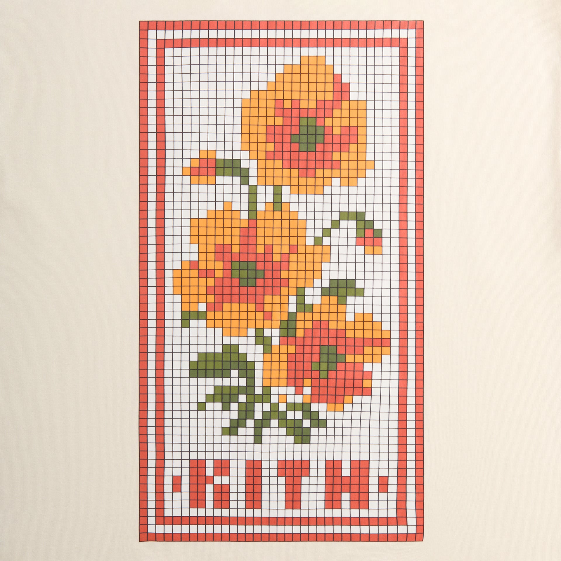 Kith Blossom Logo Tee - Sandrift