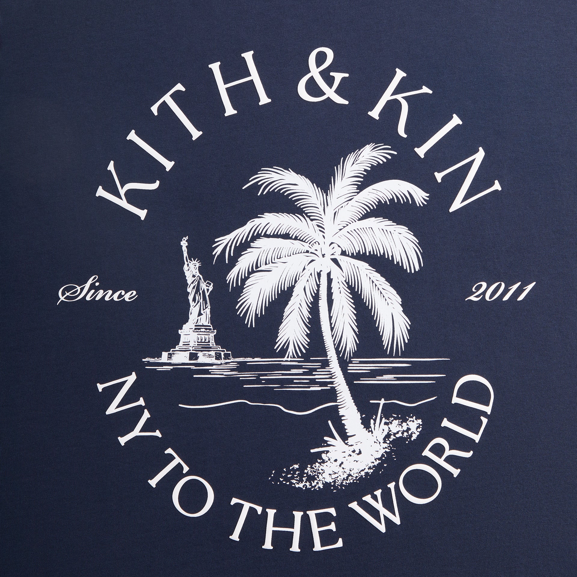 Kith NY to the World Palm Pocket Tee - Nocturnal