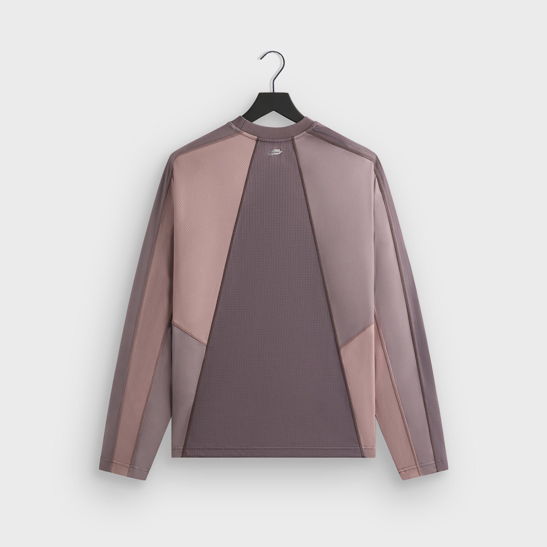 Kith Long Sleeve Panelled Otto Tee - Dusty Mauve