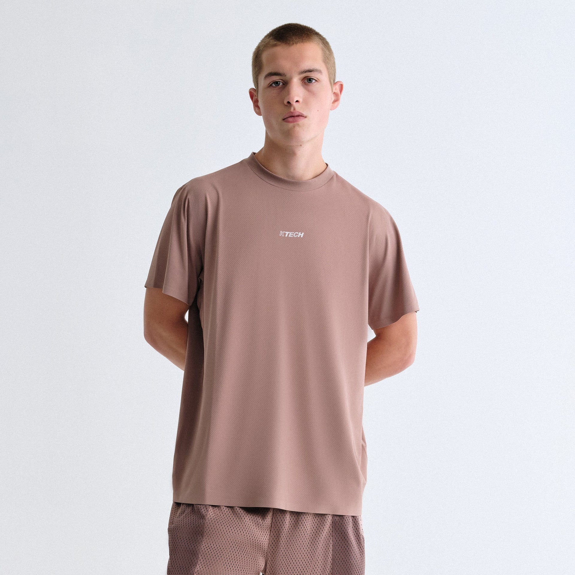 Kith Honeycomb Tech Heathrow Tee - Dusty Mauve