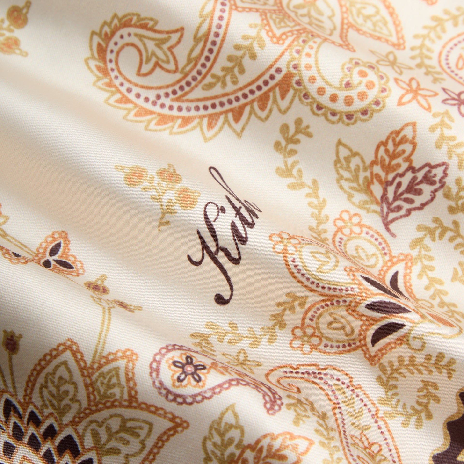 Kith Panelled Bandana Thompson Camp Collar Shirt - Sandrift