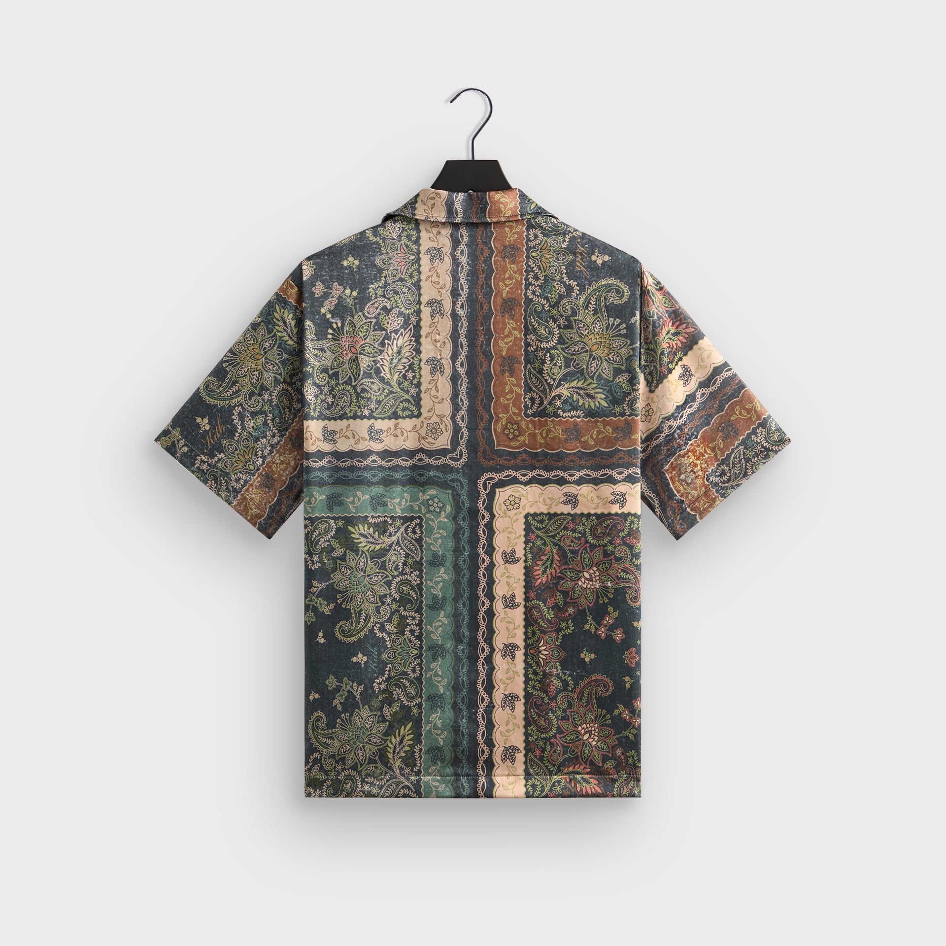 Kith Panelled Bandana Thompson Camp Collar Shirt - Stadium