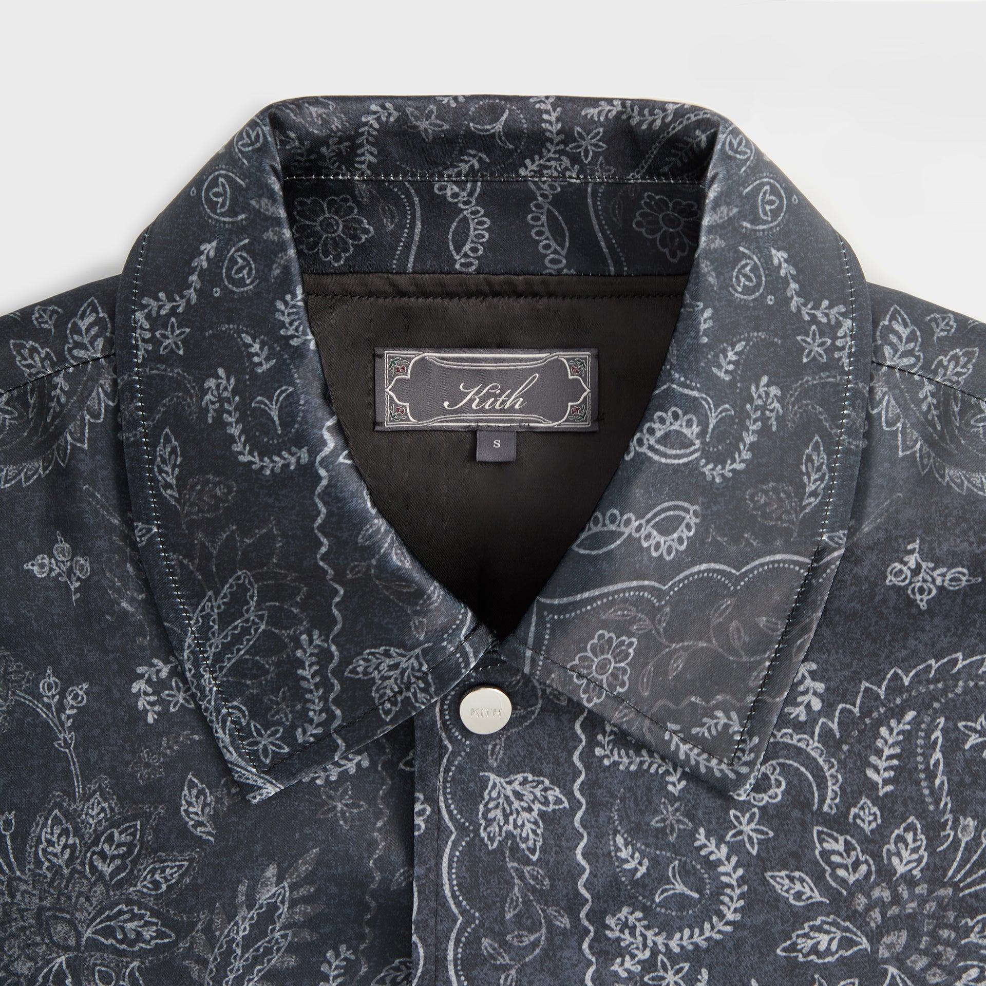 Kith Panelled Bandana Long Sleeve Coaches Jacket - Black