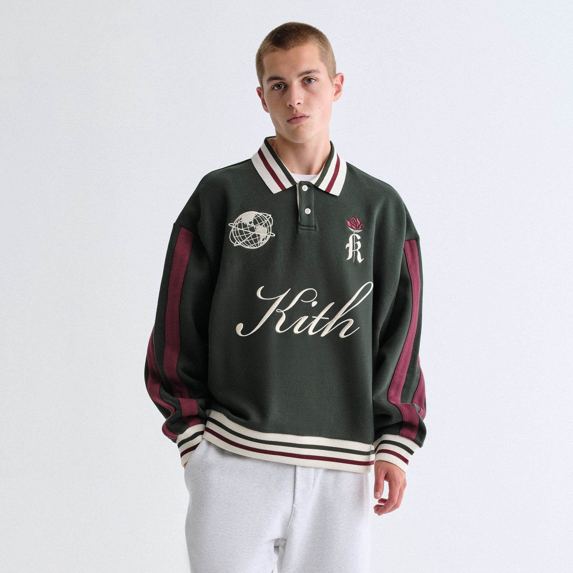Kith Script Nelson Collared Pullover - Stadium