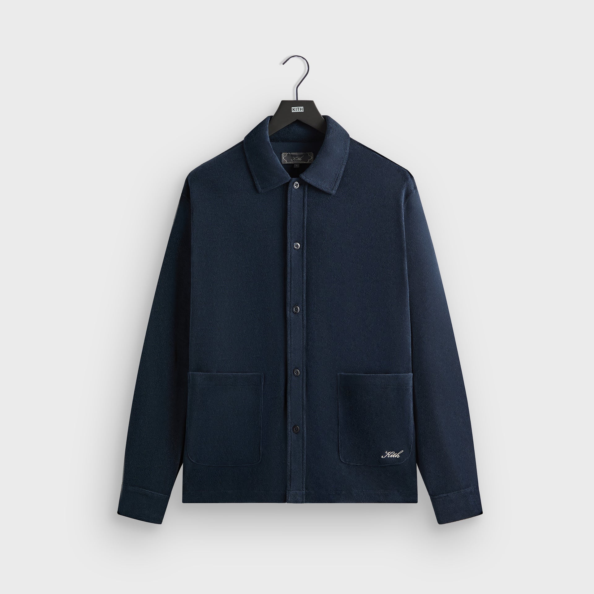 Kith Terry Boxy Collared Overshirt - Nocturnal
