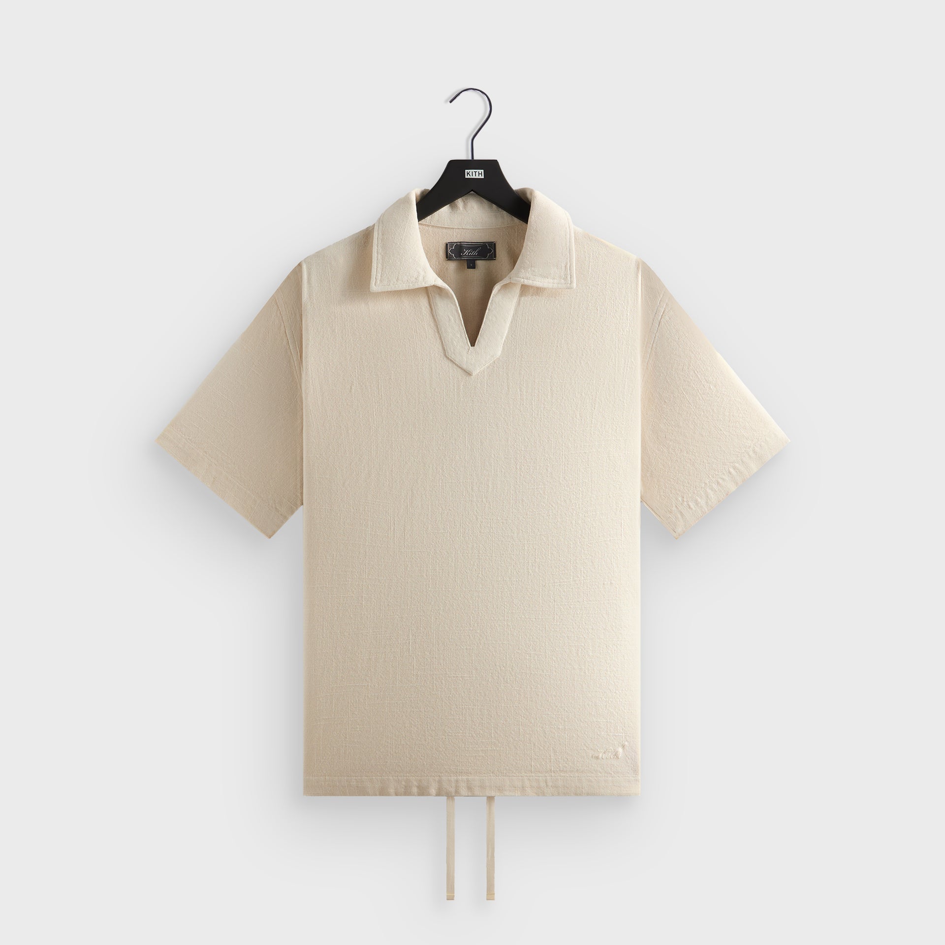 Kith Soft Woven Short Sleeve Glen Pullover - Waffle