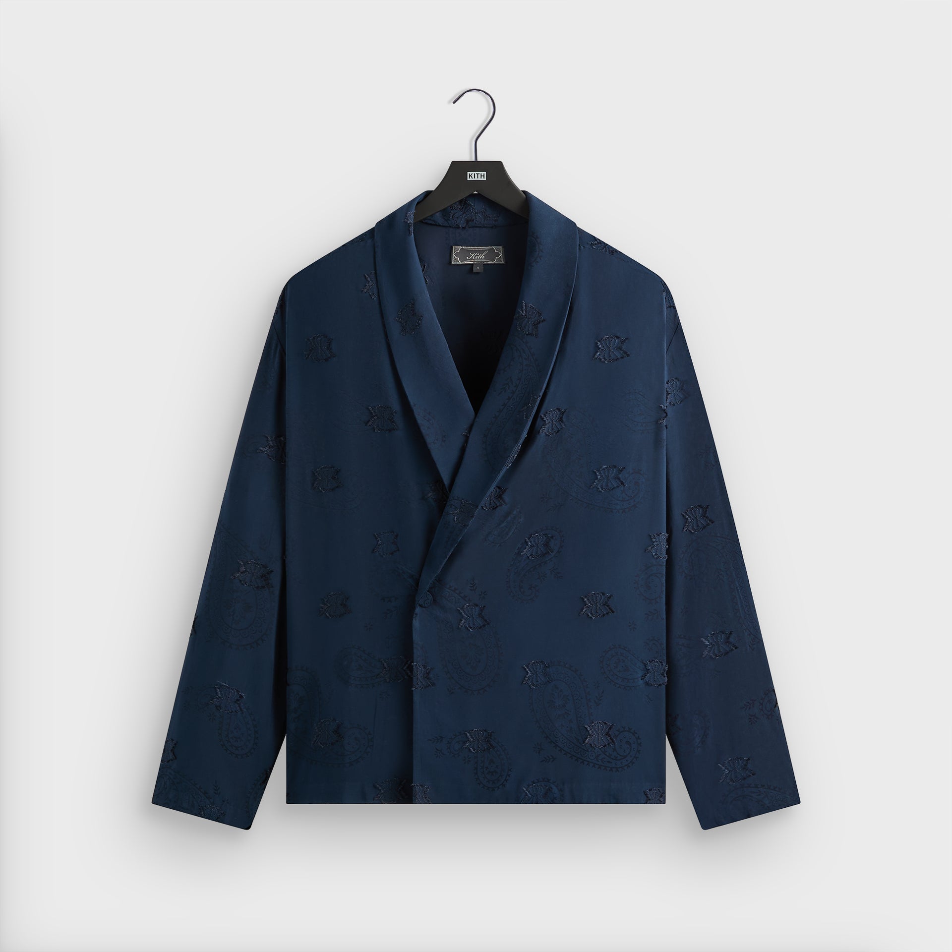 Kith Long Sleeve Thompson Crossover Shirt - Nocturnal