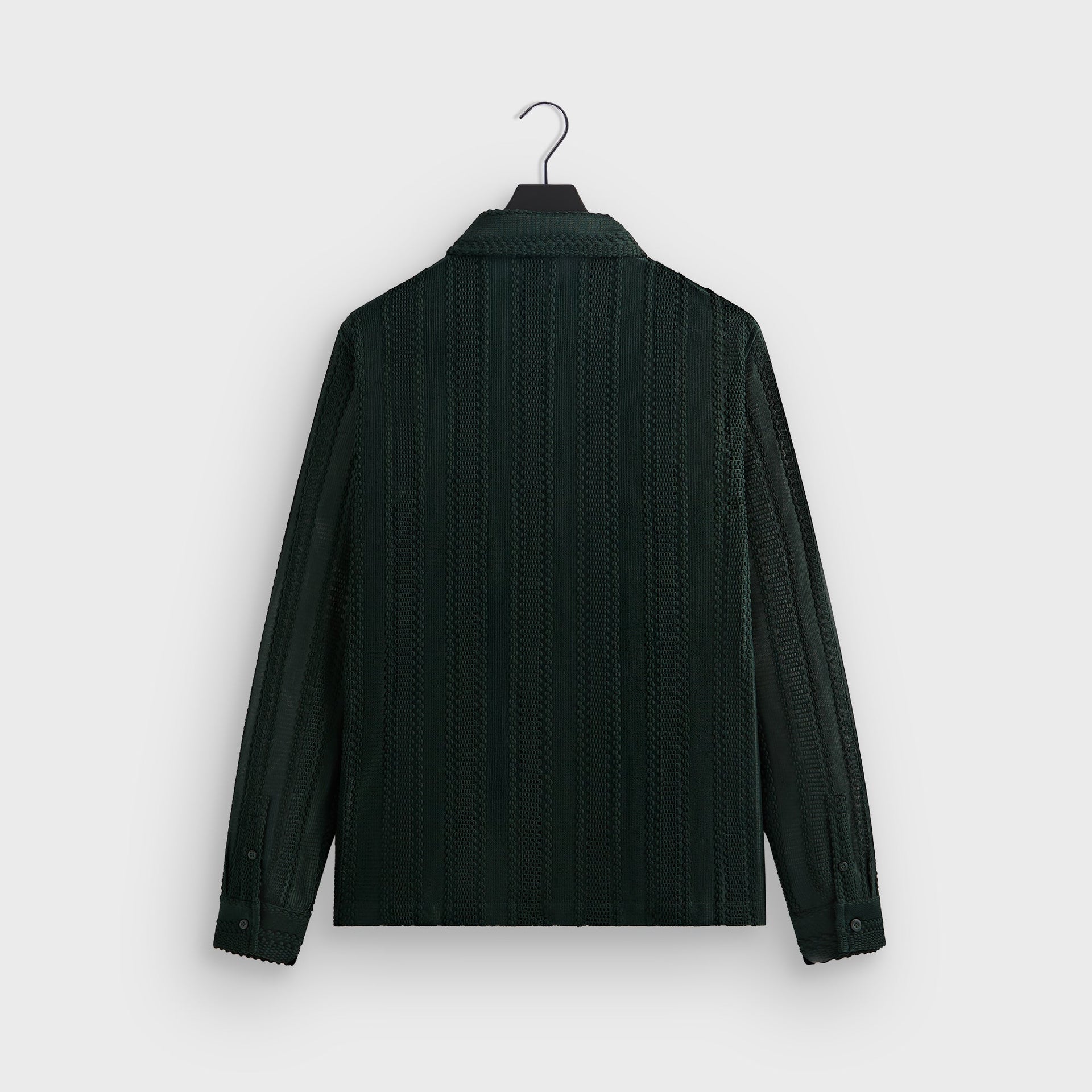 Kith Ladder Lace Long Sleeve Boxy Collared Overshirt - Stadium