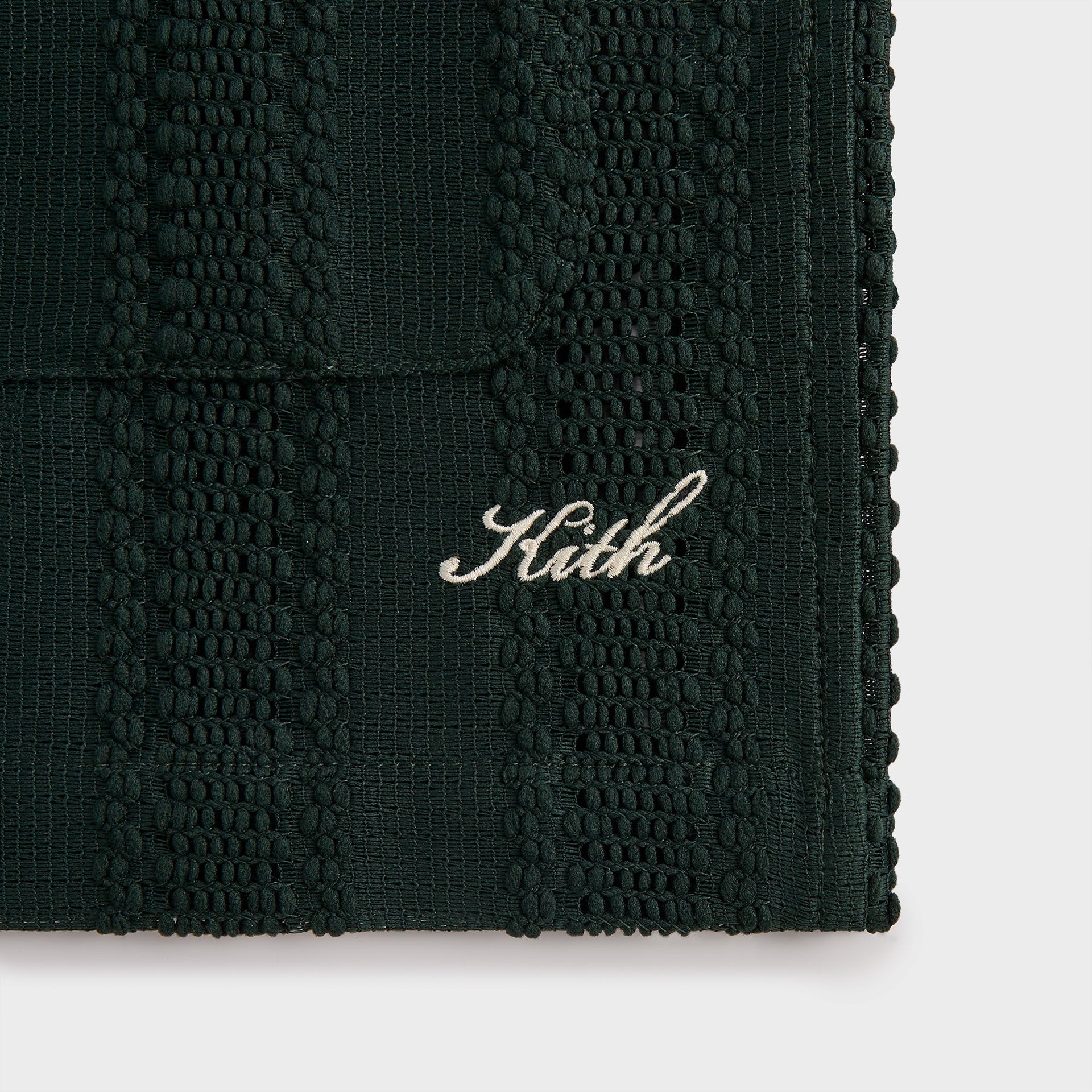 Kith Ladder Lace Long Sleeve Boxy Collared Overshirt - Stadium