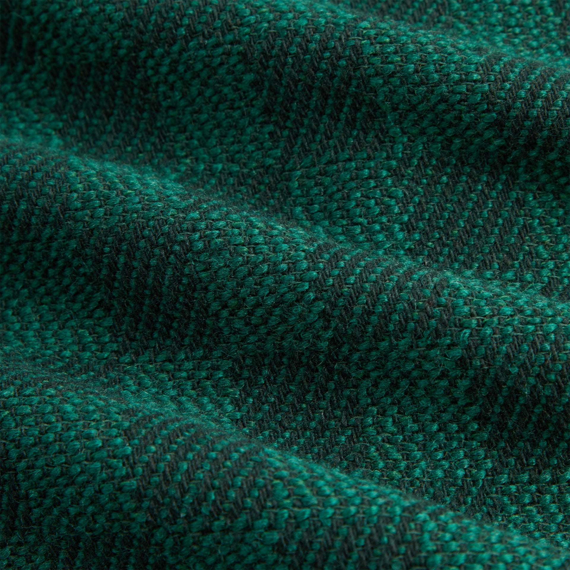 Kith Check Boucle Boxy Collared Overshirt - Ivy Green