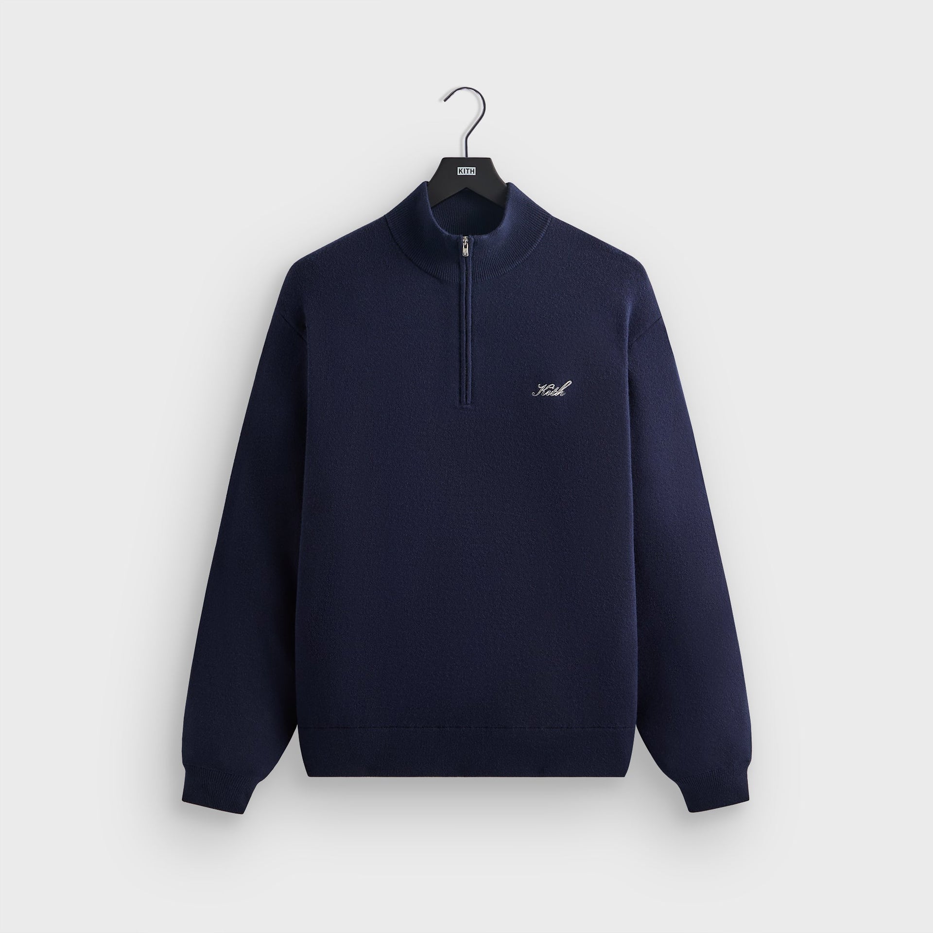 Kith Harmon Quarter Zip Mock Neck - Nocturnal