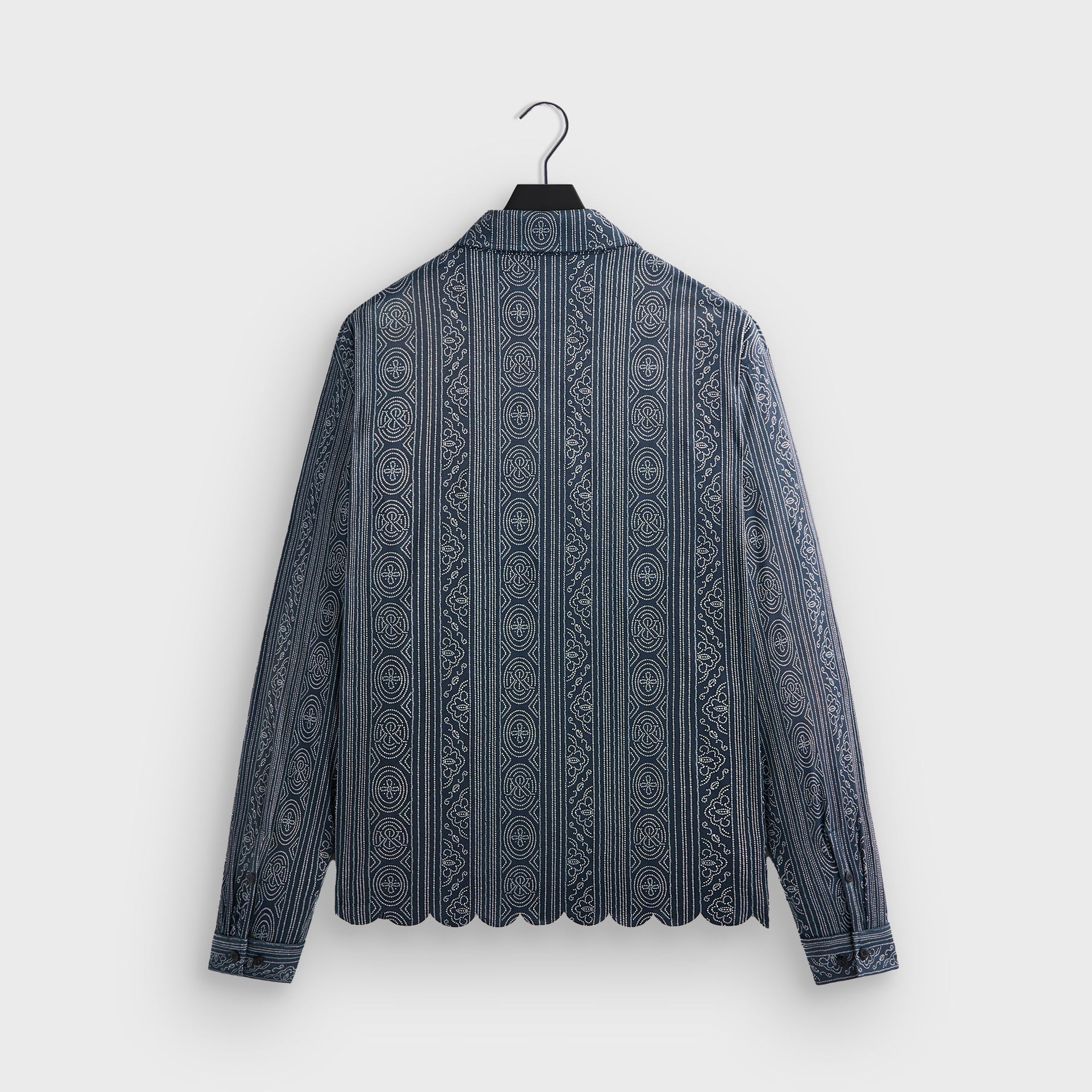 Kith Isaac Microsuede Long Sleeve Button Down - Nocturnal