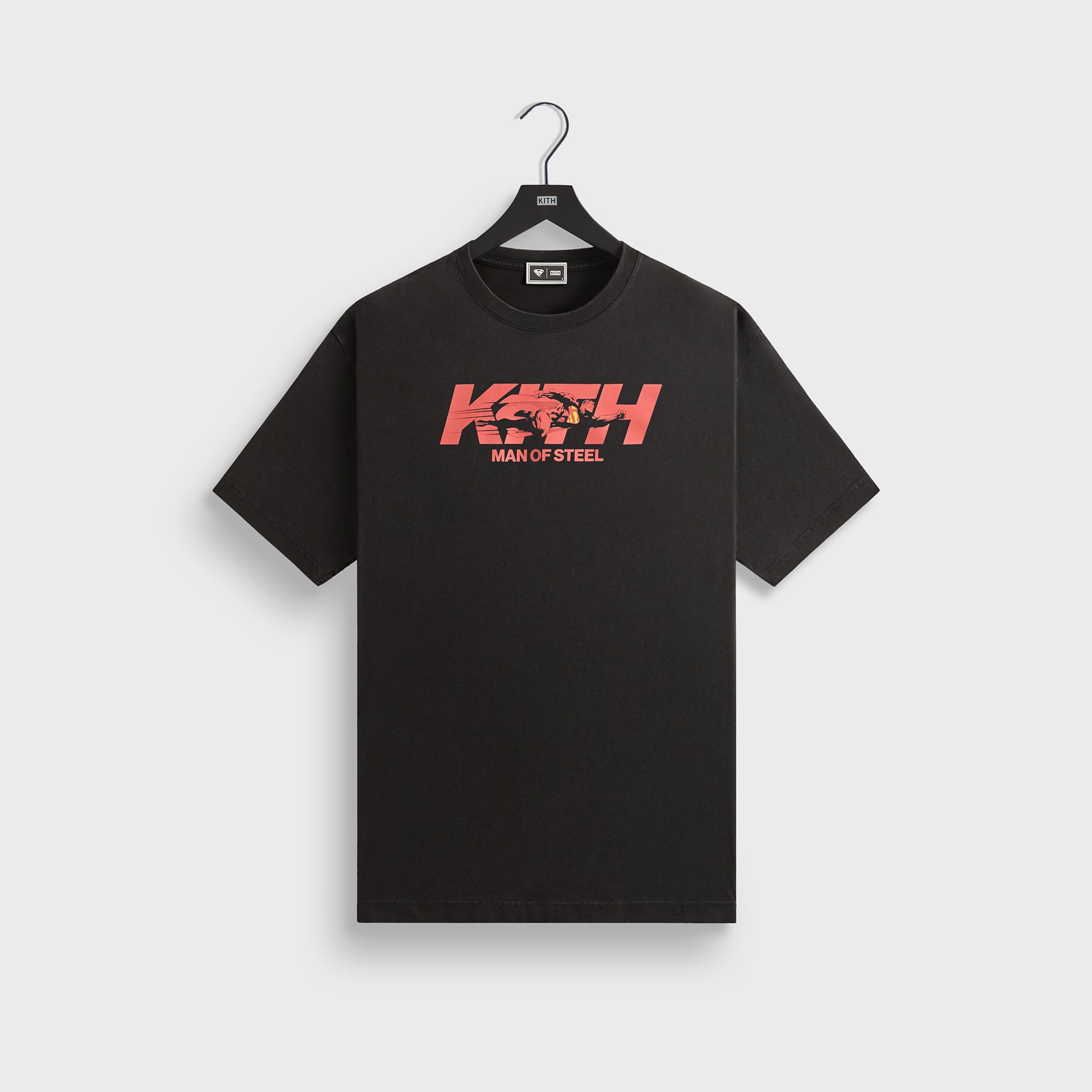 Superman | Kith Man of Steel Vintage Tee - Black