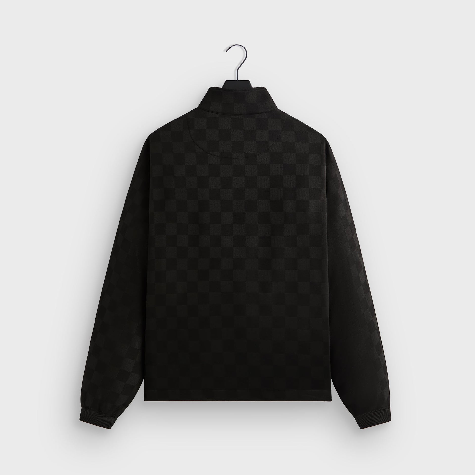 Kith Double Weave Davis Quarter Zip Pullover - Black