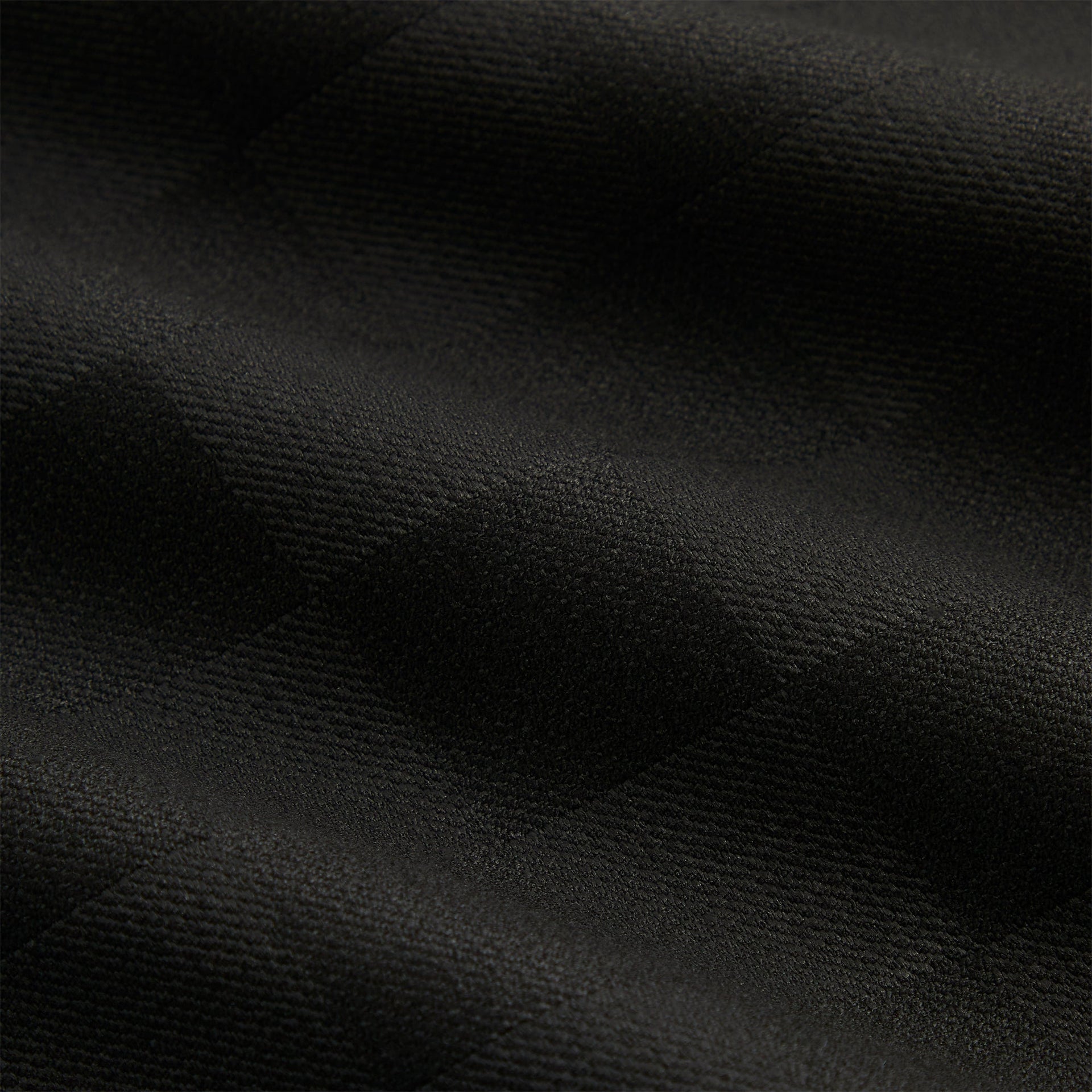 Kith Double Weave Davis Quarter Zip Pullover - Black