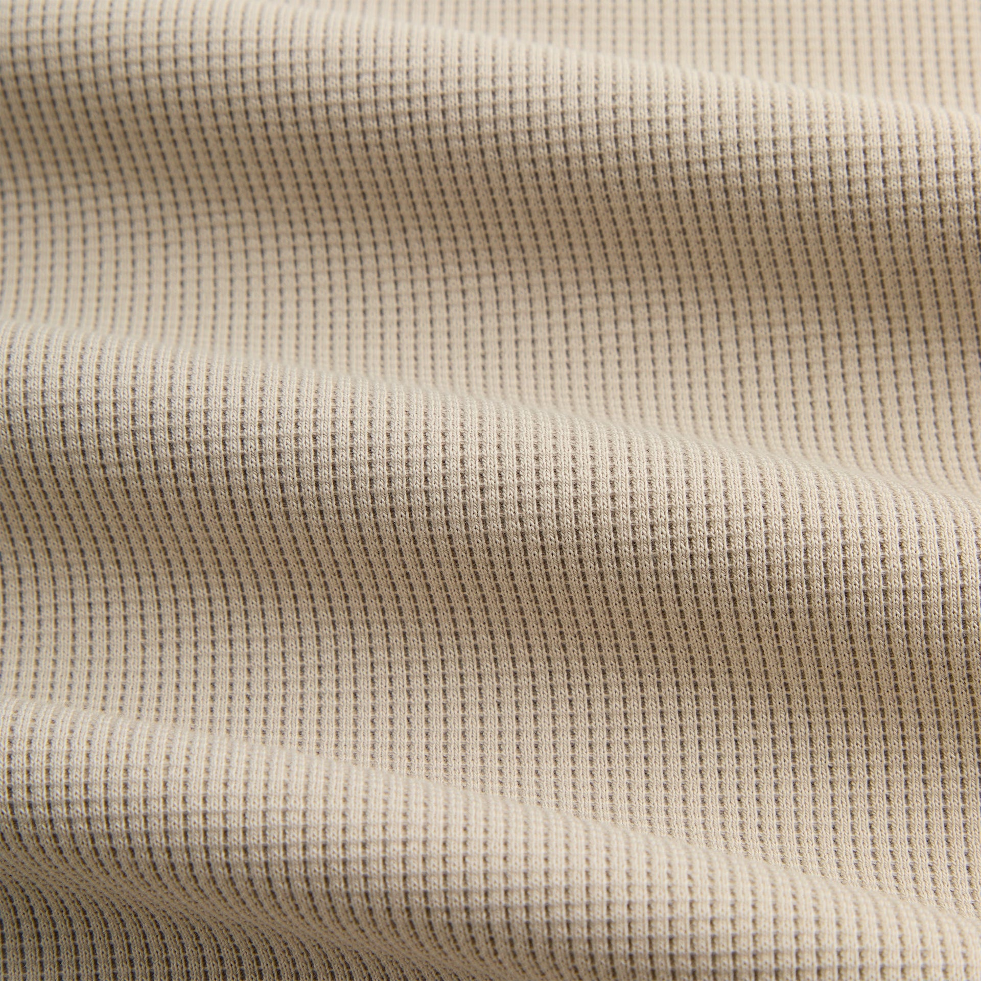 Kith Micro Waffle Colby Pullover - Plaster