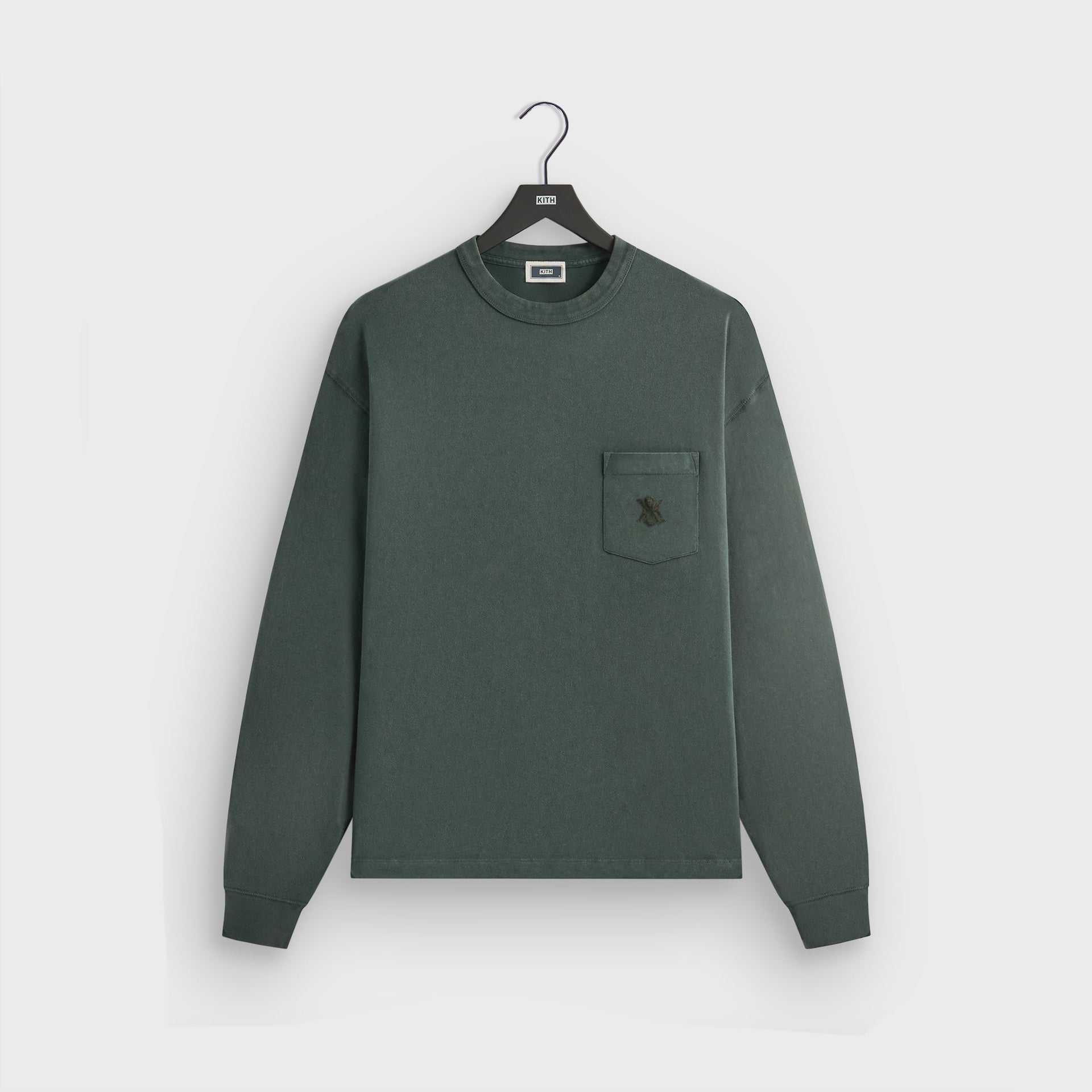 Kith Sueded Jersey Long Sleeve Leonard Pocket Tee - Machine