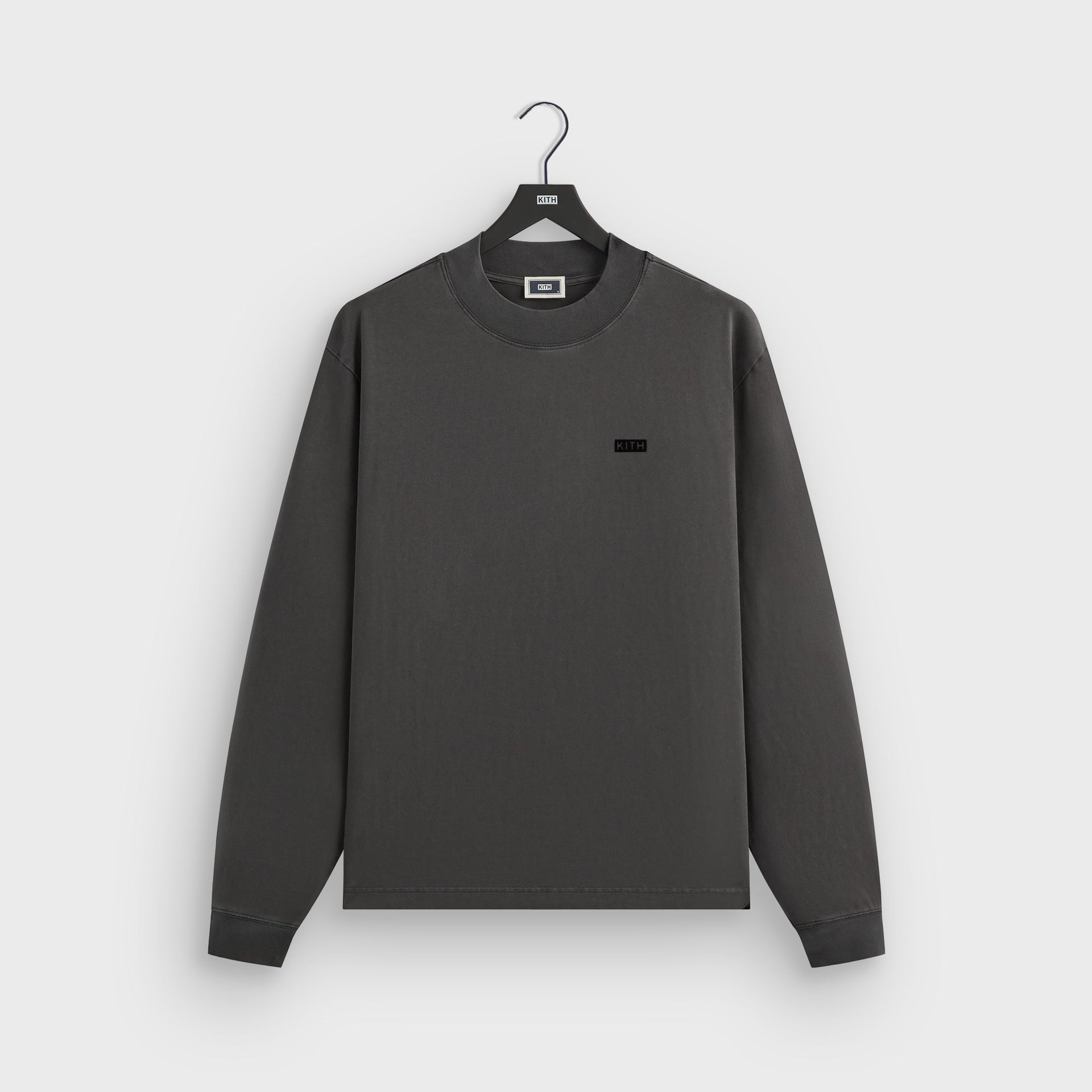 Kith Long Sleeve Mock Neck LAX Tee - Carbon