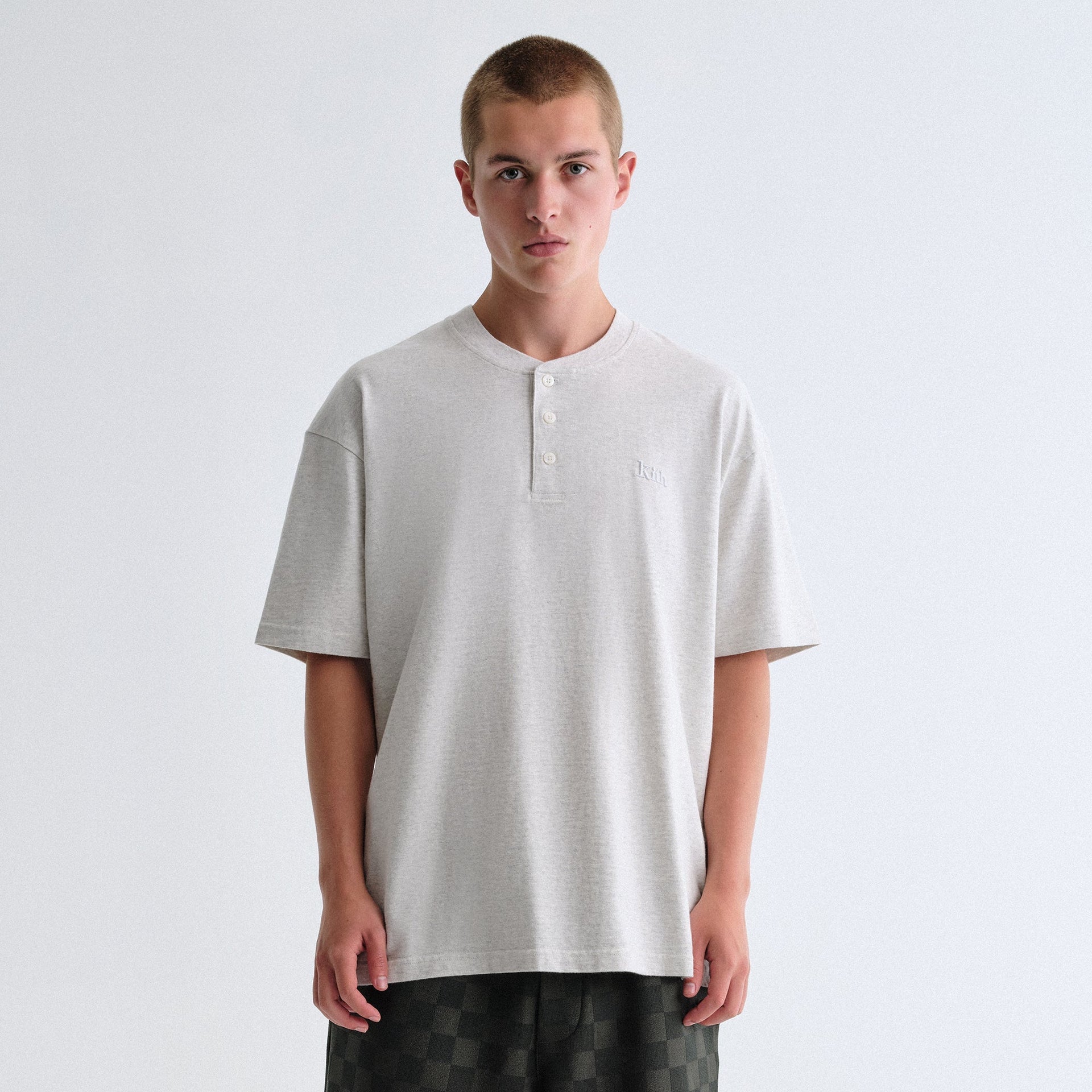 Kith Huntington Tee - Light Heather Grey