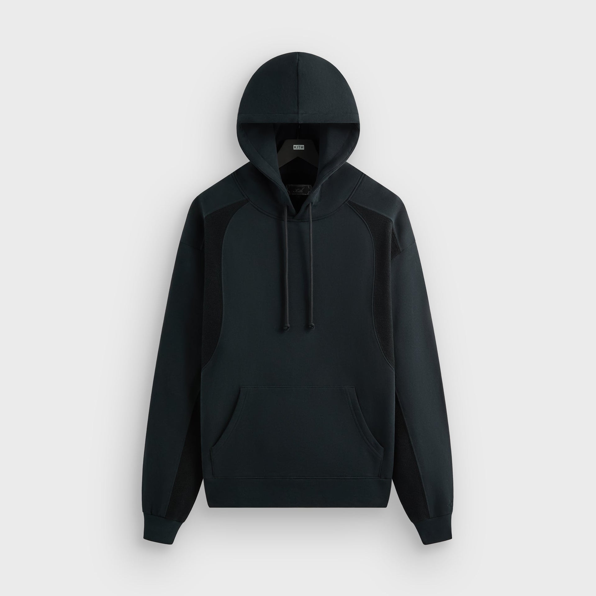Kith Curved Panel Terry Nelson Hoodie - Black
