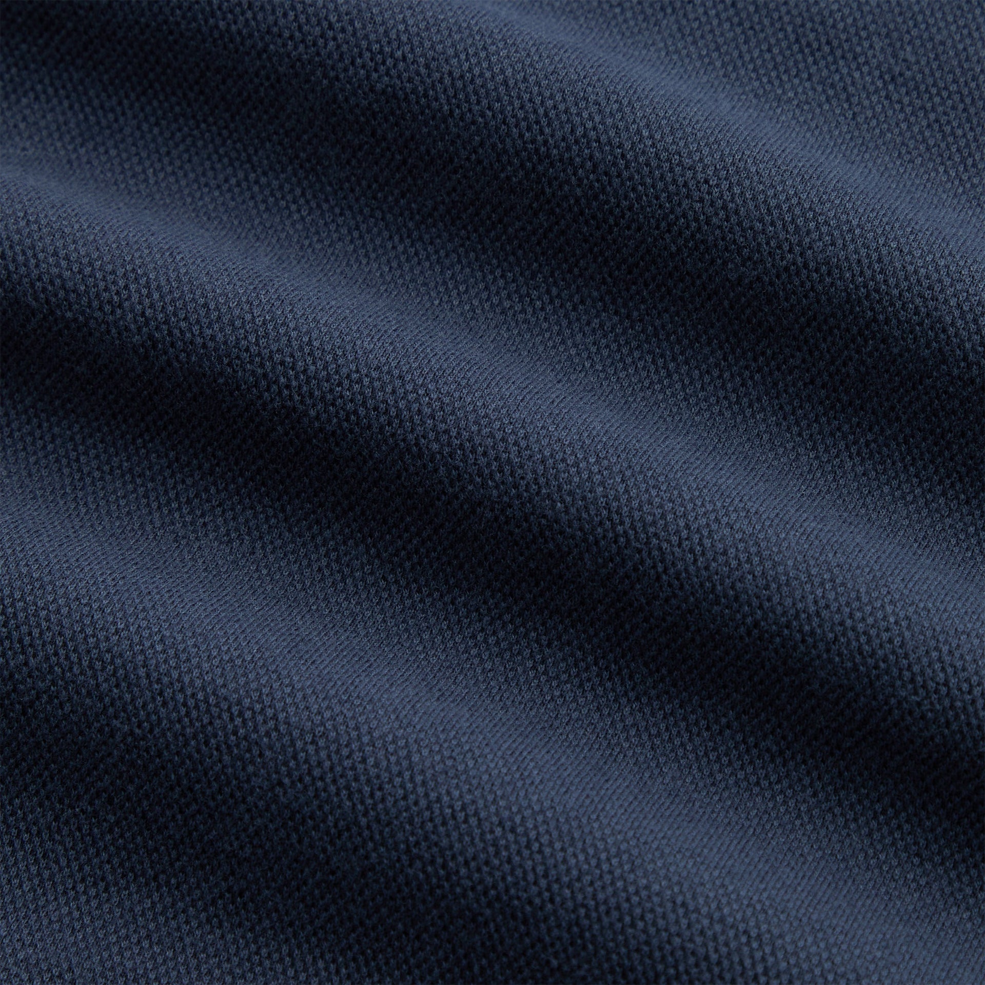 Kith Pique Long Sleeve Tap Polo - Nocturnal