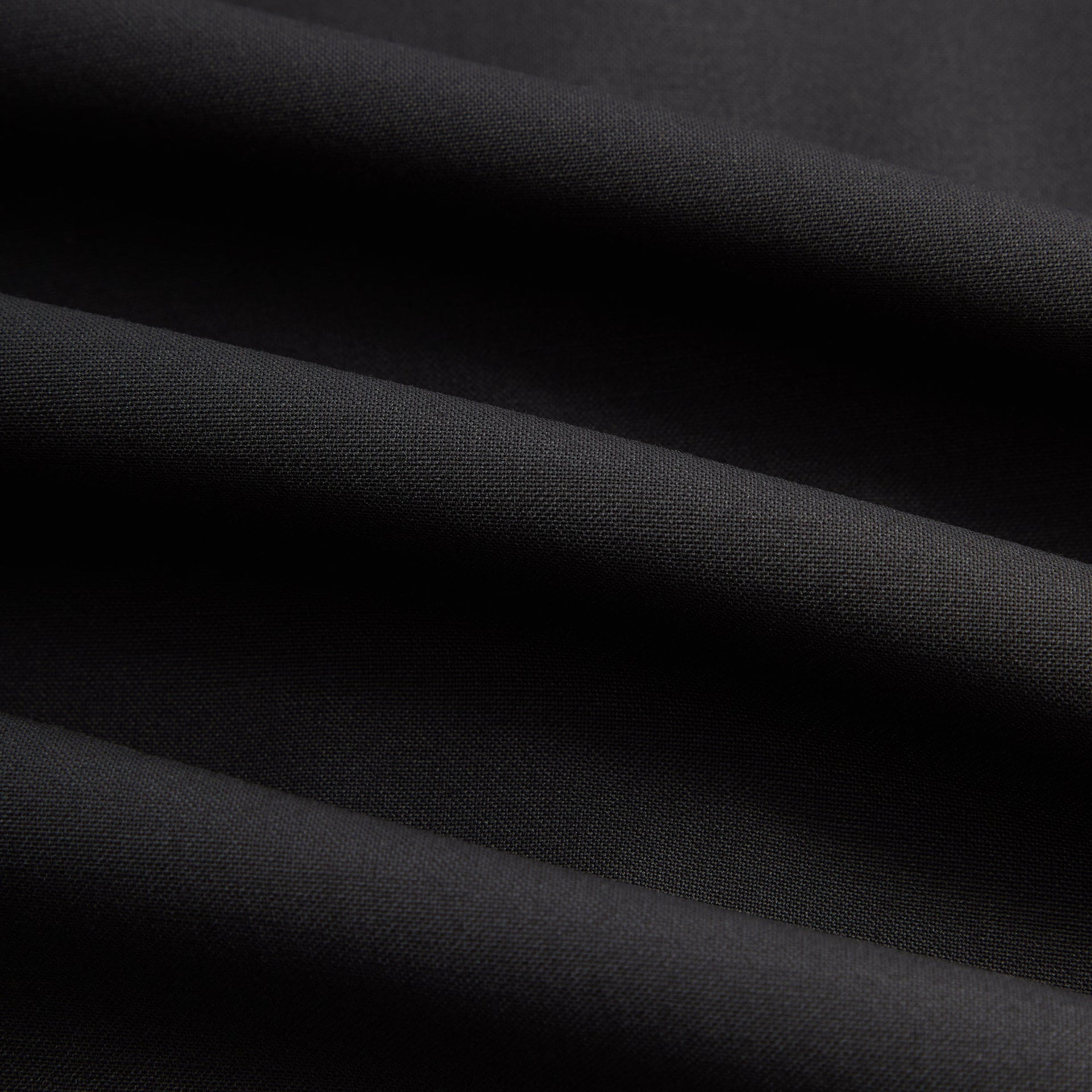 Kith Tropical Wool Marquis Zip Up Shirt - Black