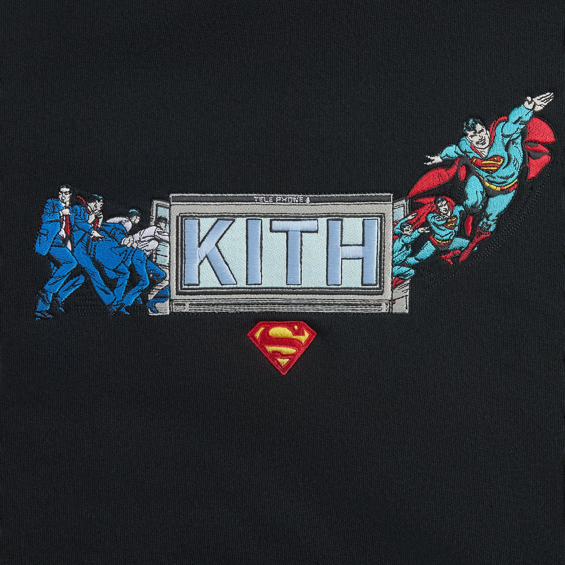 Superman | Kith Booth Nelson Hoodie - Black